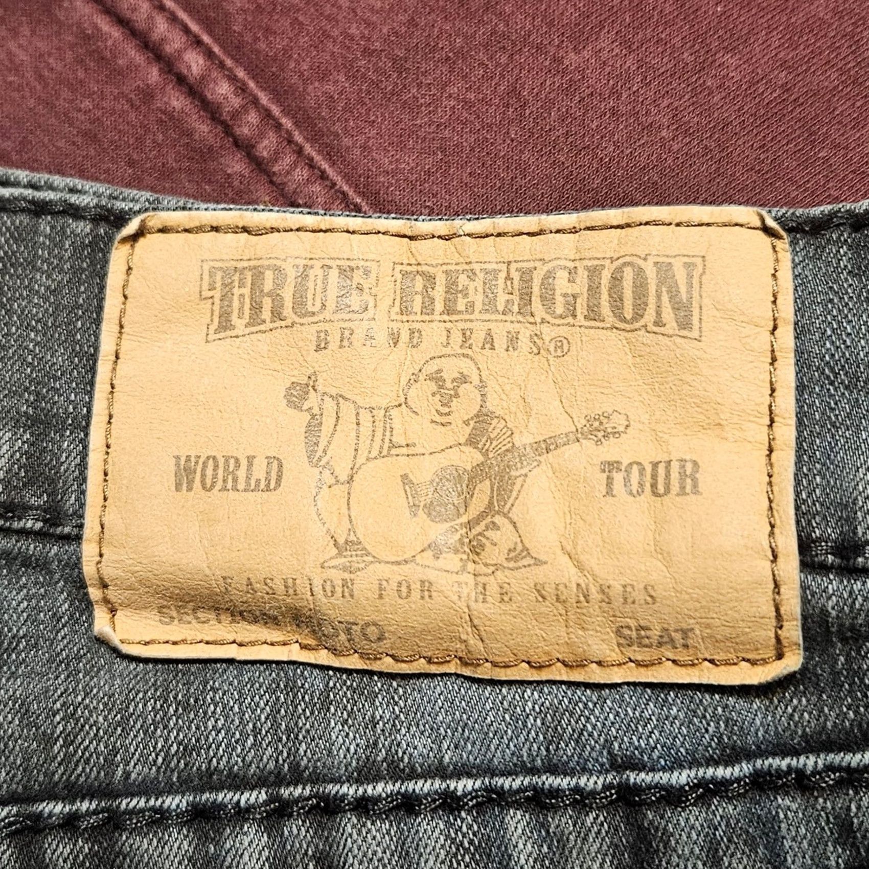 True Religion True Religion Jeans Men Relaxed Skinny Moto Blue Camo Textured Size 38 x 33 Size US 38 / EU 54 - 5 Thumbnail