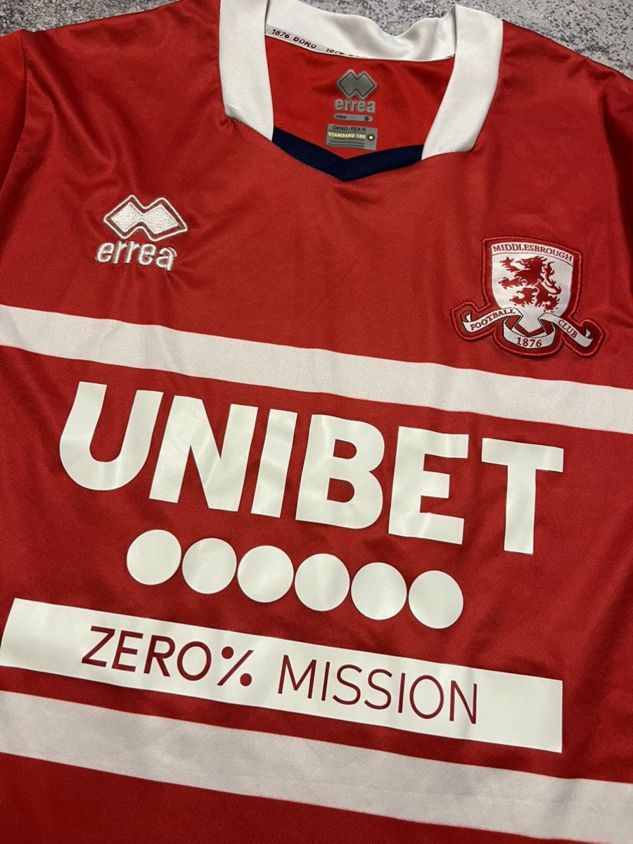 Errea Middlesbrough Errea 2023/2024 soccer jersey Size US S / EU 44-46 / 1 - 2 Thumbnail
