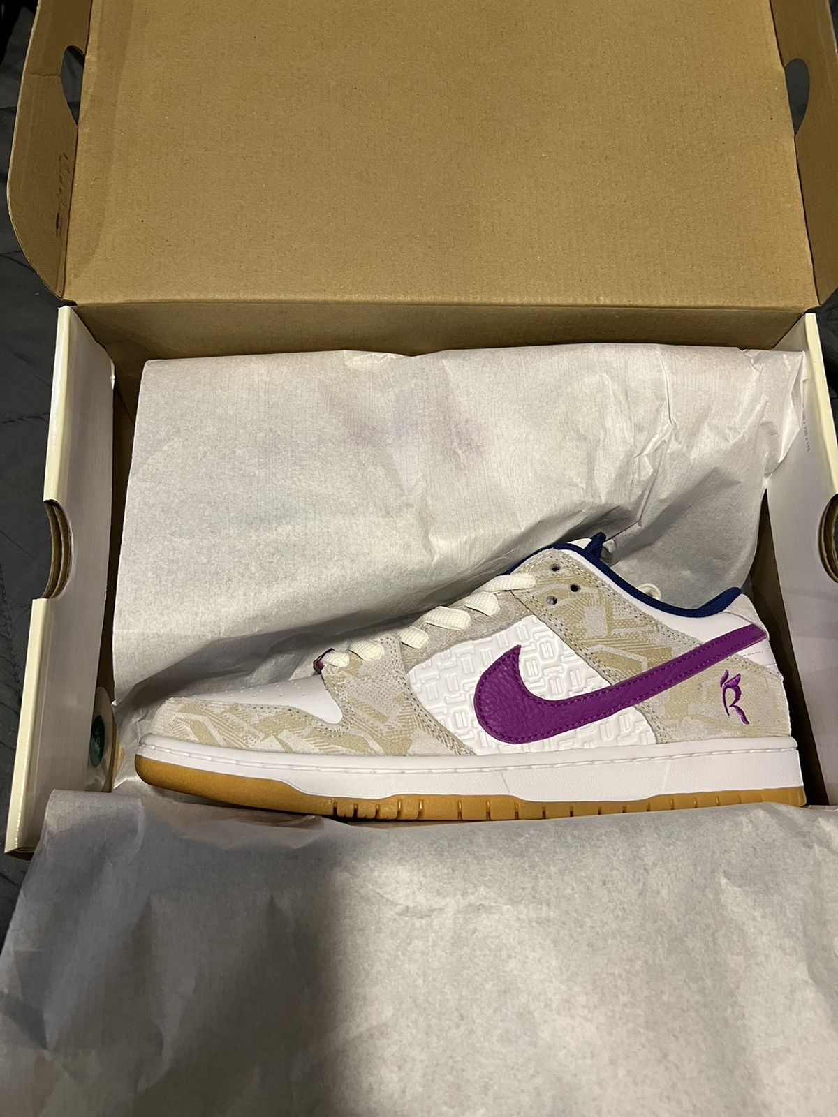 image of Rayssa Leal X Dunk Low Sb Shoes in White, Men's (Size 10)
