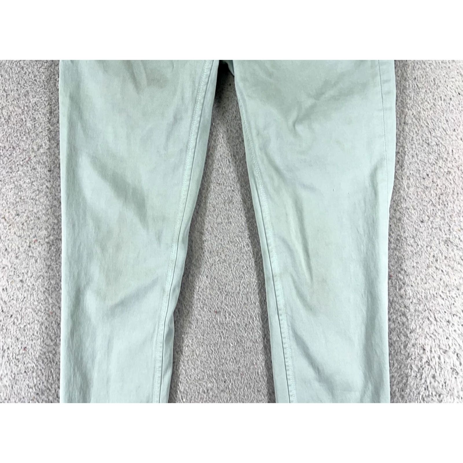 DL1961 DL1961 Jeans Womens 25 Green Denim Regular Skinny 5-Pocket Logo Zipper Button Distressed City Vintage? Size 42" / US 20 - 3 Thumbnail