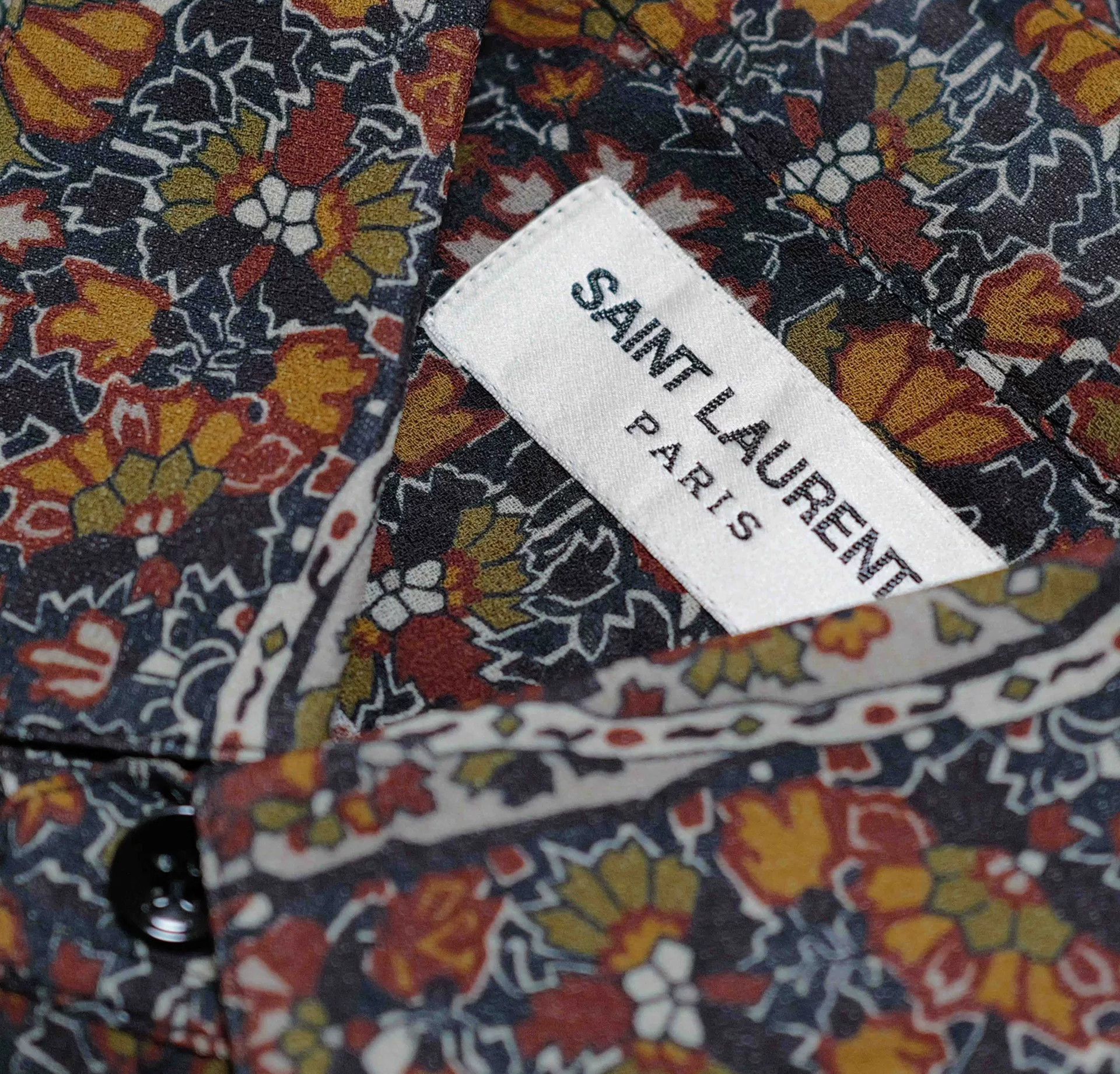 Saint Laurent Paris paisley floral button-up shirt by Saint Laurent. Size US S / EU 44-46 / 1 - 3 Thumbnail