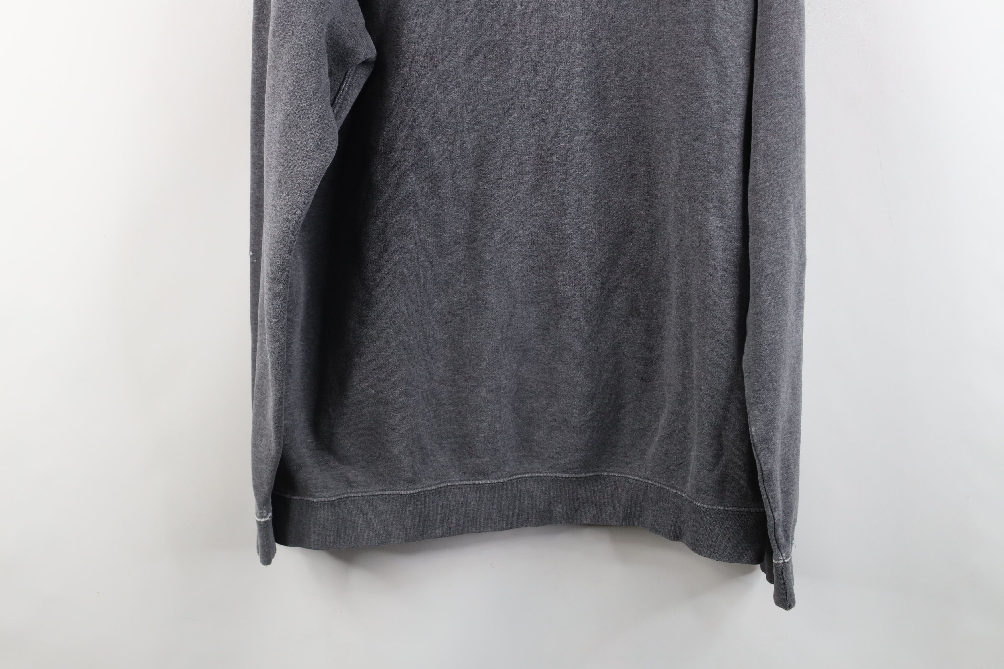Nike × Vintage Vintage 90s Y2K Nike Travis Scott Mini Swoosh Hoodie Gray Size US L / EU 52-54 / 3 - 14 Thumbnail