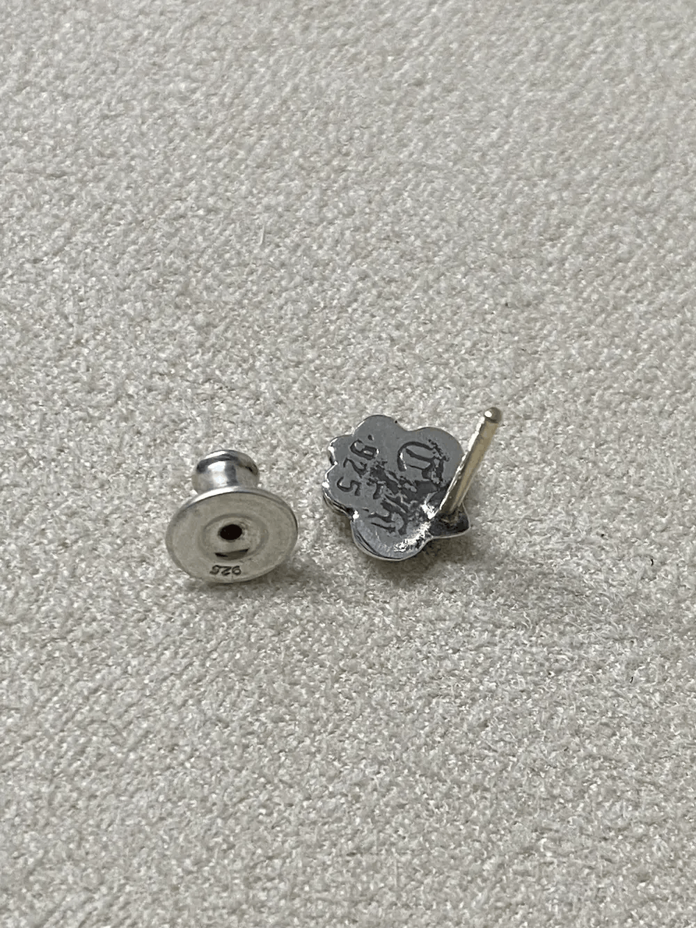 Chrome Hearts Chrome Hearts Silver Fleur Earring Ear Stud Size ONE SIZE - 7 Thumbnail