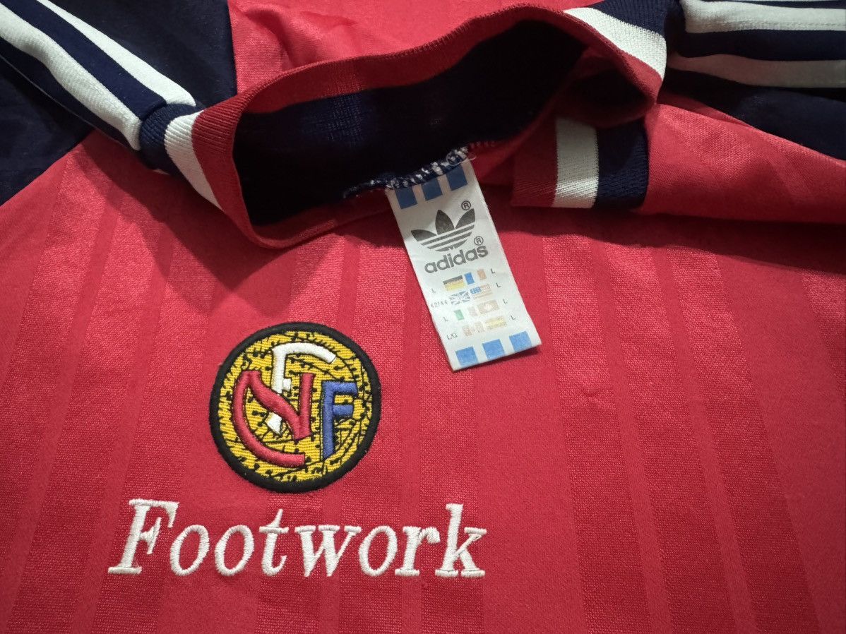 Adidas Vintage 1994 Norway Home Adidas Footwork Made in UK Size US L / EU 52-54 / 3 - 3 Thumbnail