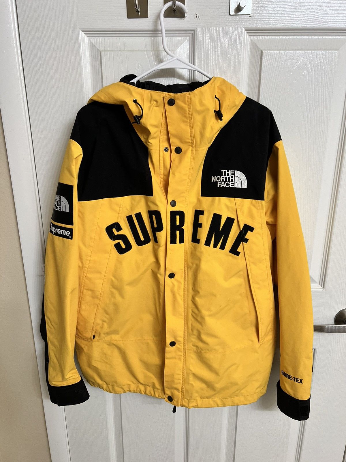 Supreme Supreme The North Face Arc Logo Mountain Parka Yellow | Grailed