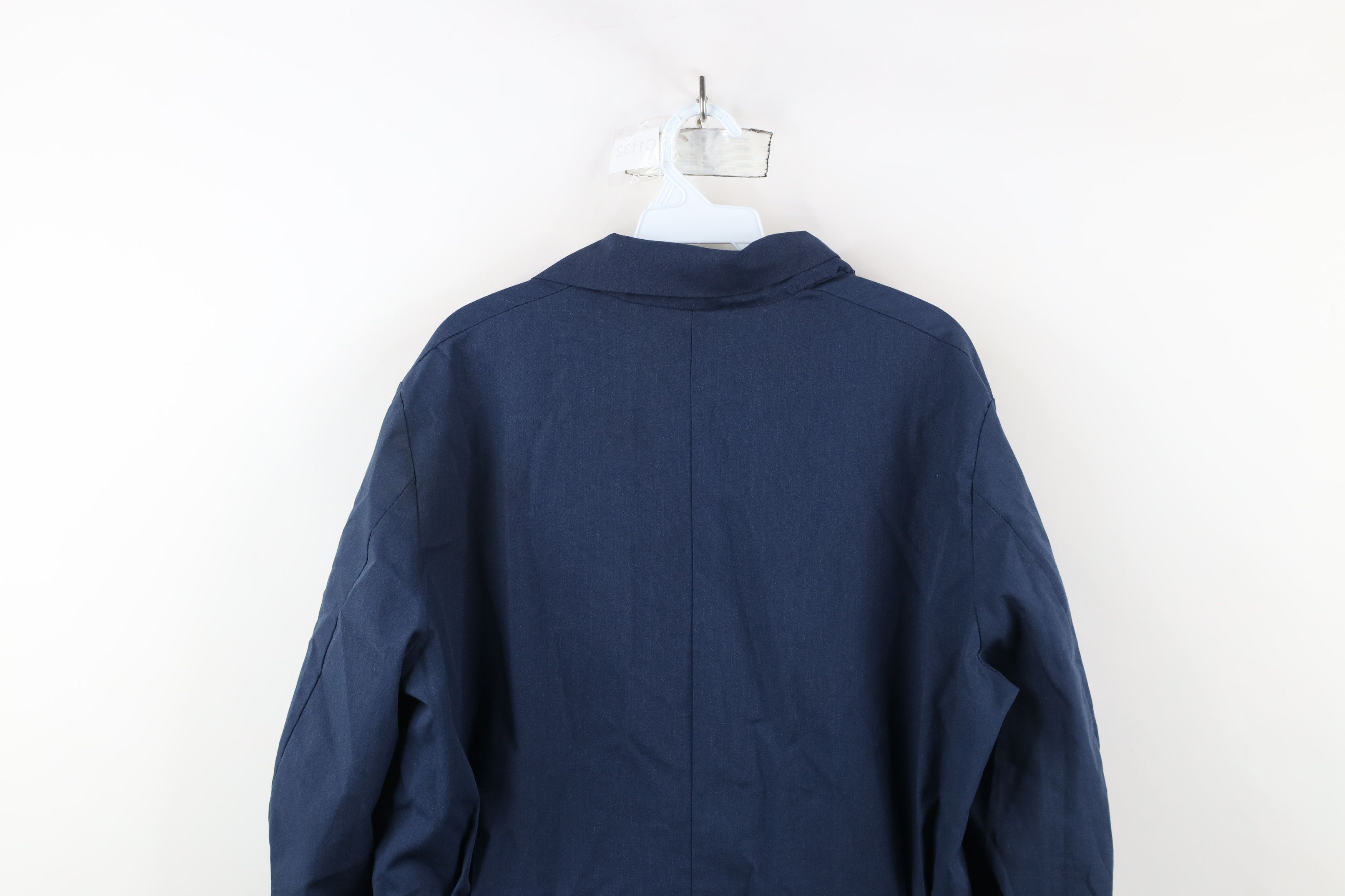 Vintage Vintage 70s Streetwear Mechanic Lab Coat Jacket Blue USA Size US XL / EU 56 / 4 - 14 Thumbnail