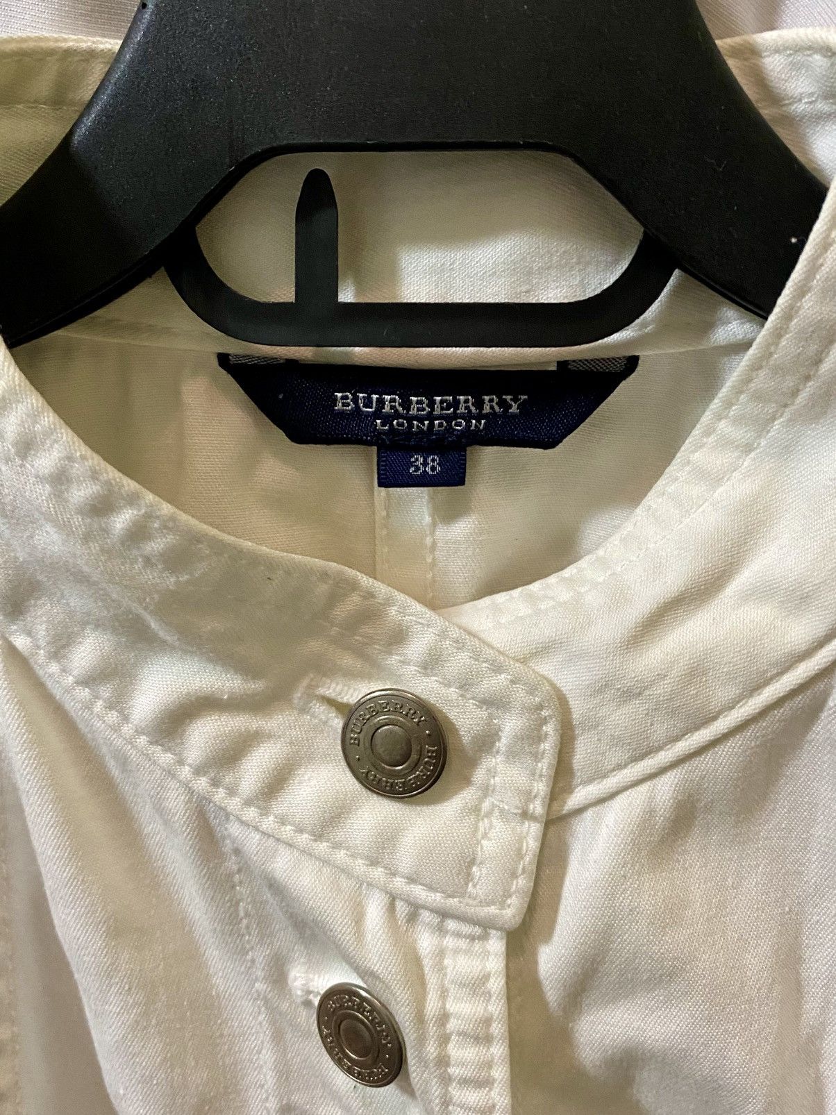 Burberry Burberry white denim jacket Size XS / US 0-2 / IT 36-38 - 8 Thumbnail