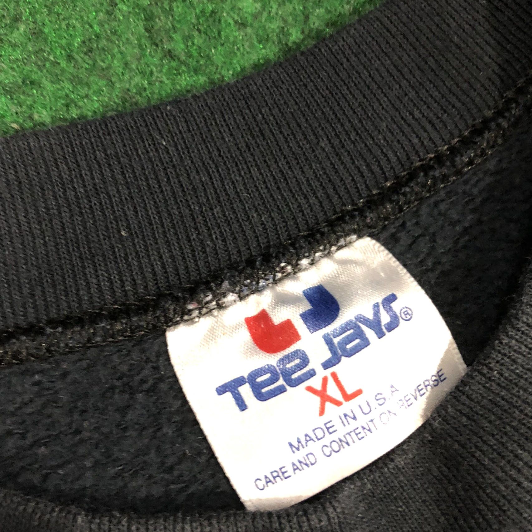 TEE JAYS VINTAGE Teejay Maui Hawaii Sweatshirt Mens Crew Neck Black XL Embroidered USA Made Pullover Cotton Blend Sweatshirt Size US XL / EU 56 / 4 - 3 Thumbnail