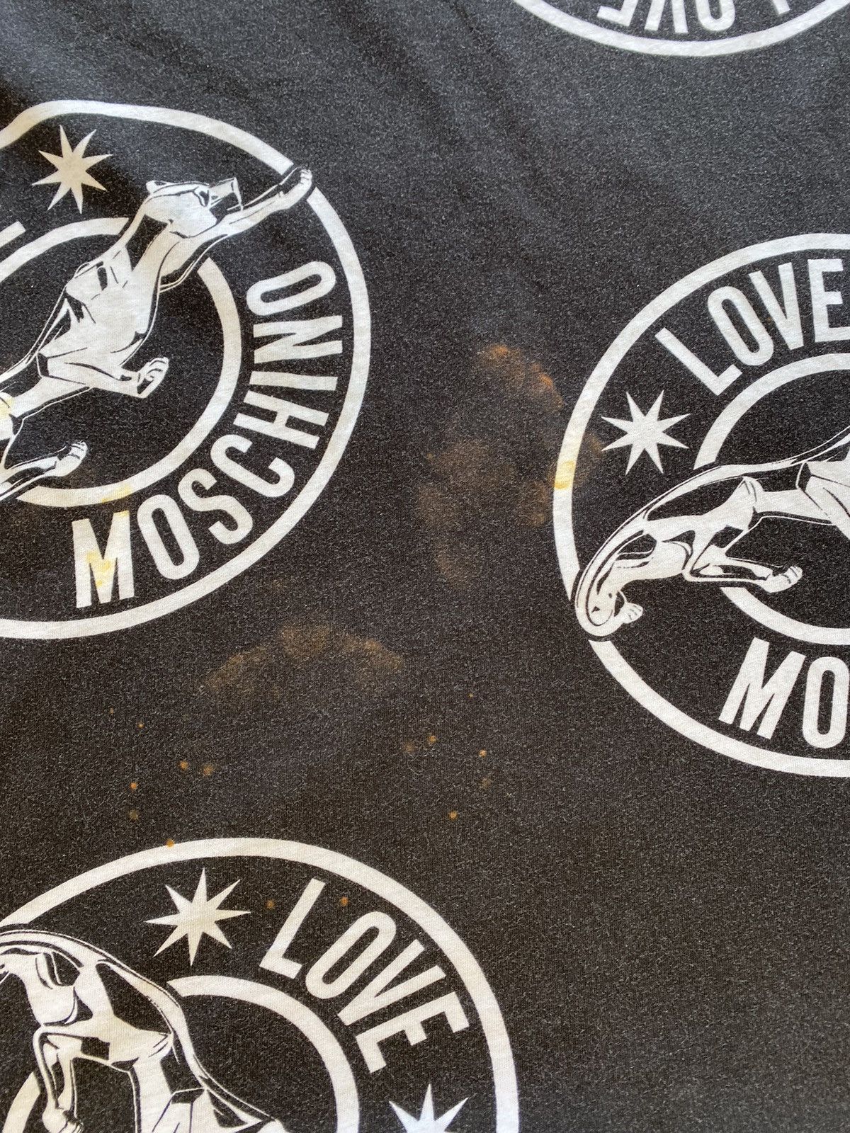 Designer × Moschino Rare Love Moschino Panther Multi logo Black T shirt Size US L / EU 52-54 / 3 - 12 Thumbnail