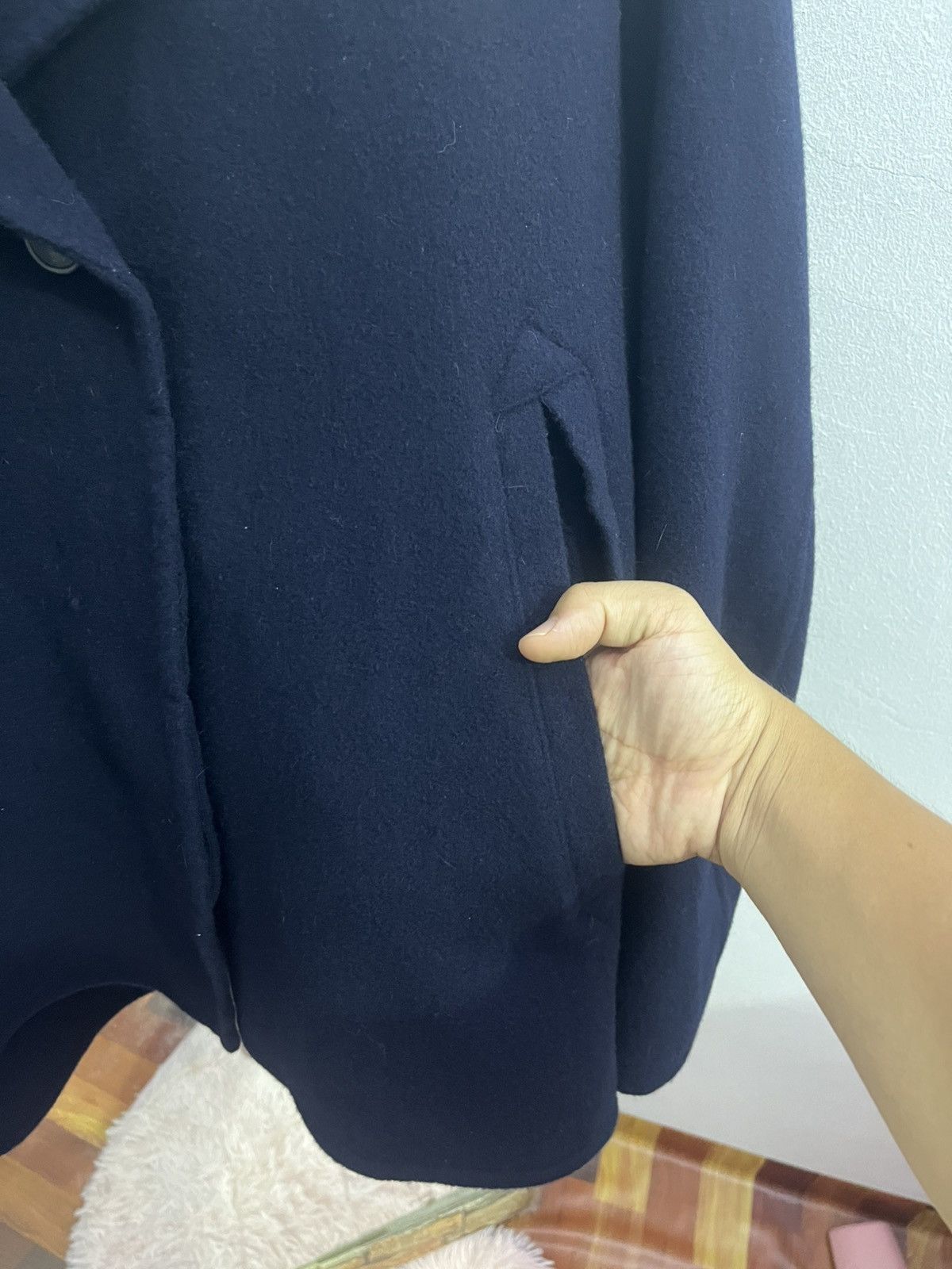 Jil Sander × Uniqlo Uniqlo +J Jil Sander Navy Wool Boxy Jacket Size US L / EU 52-54 / 3 - 4 Thumbnail