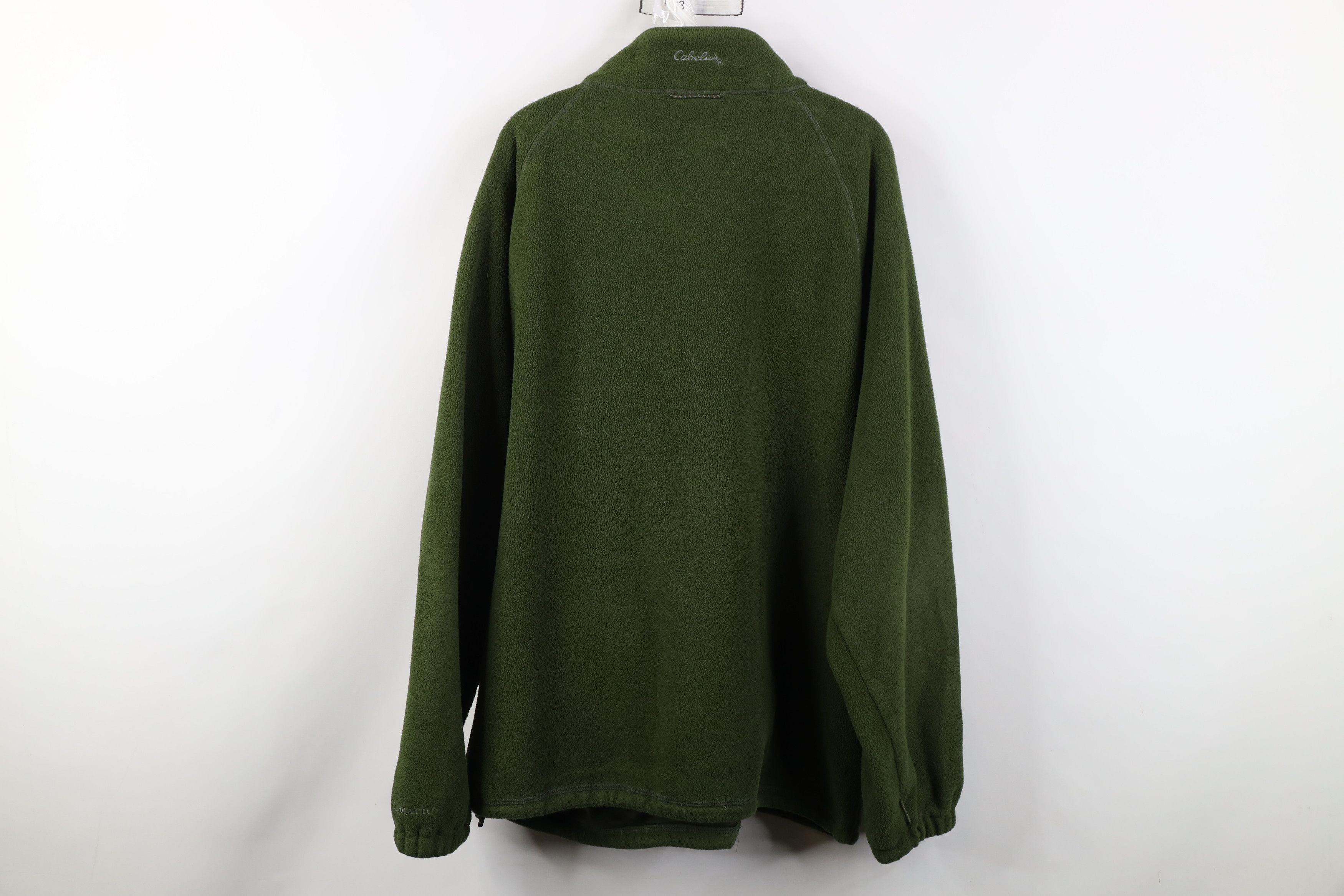Cabelas Vintage Cabelas Polartec Fleece Full Zip Jacket Green Size US XXL / EU 58 / 5 - 13 Thumbnail