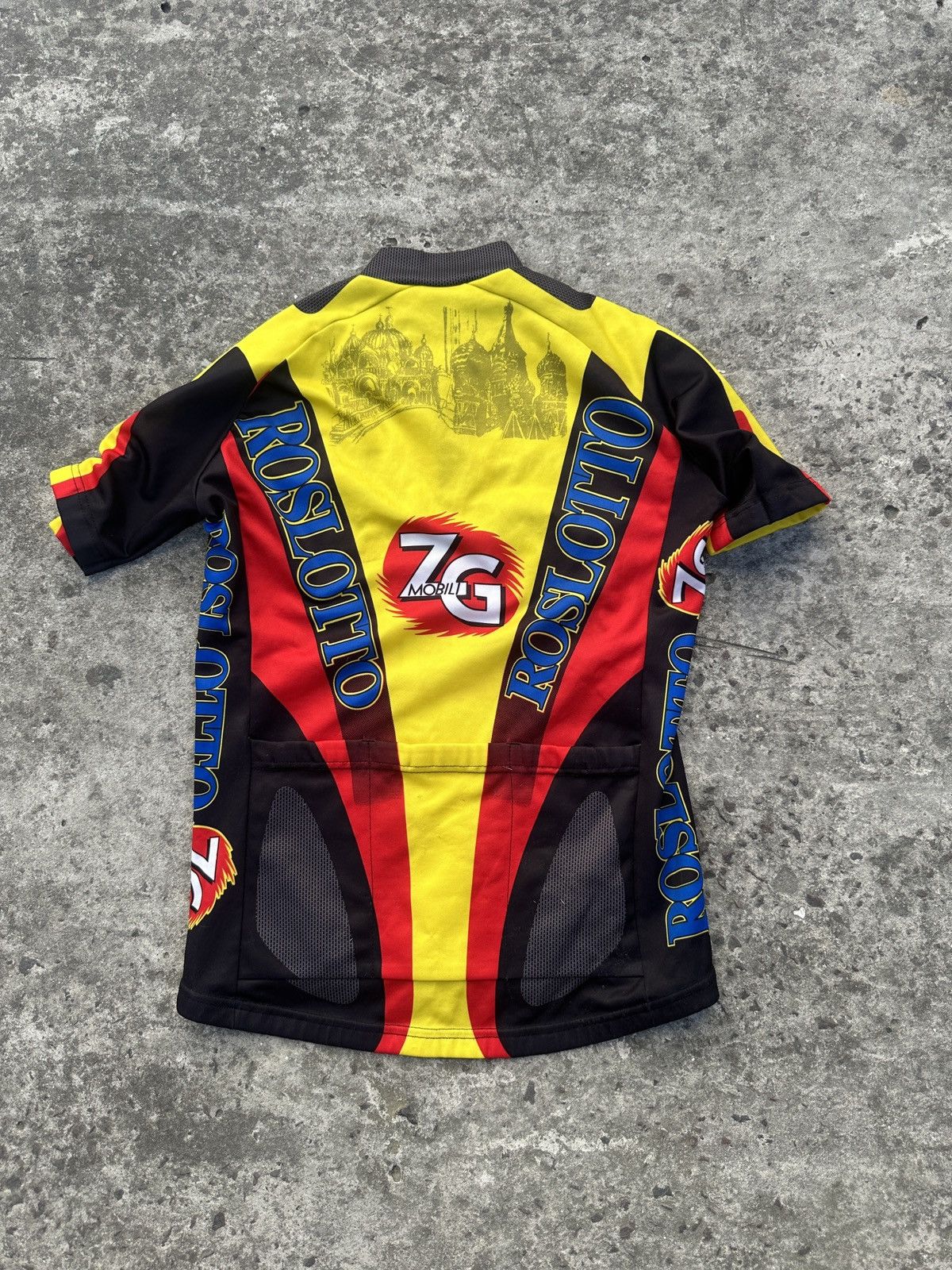 Vintage Vintage Castelli RosLoto 7G Cycle Velo Jersey Sportswear L Size US L / EU 52-54 / 3 - 6 Thumbnail