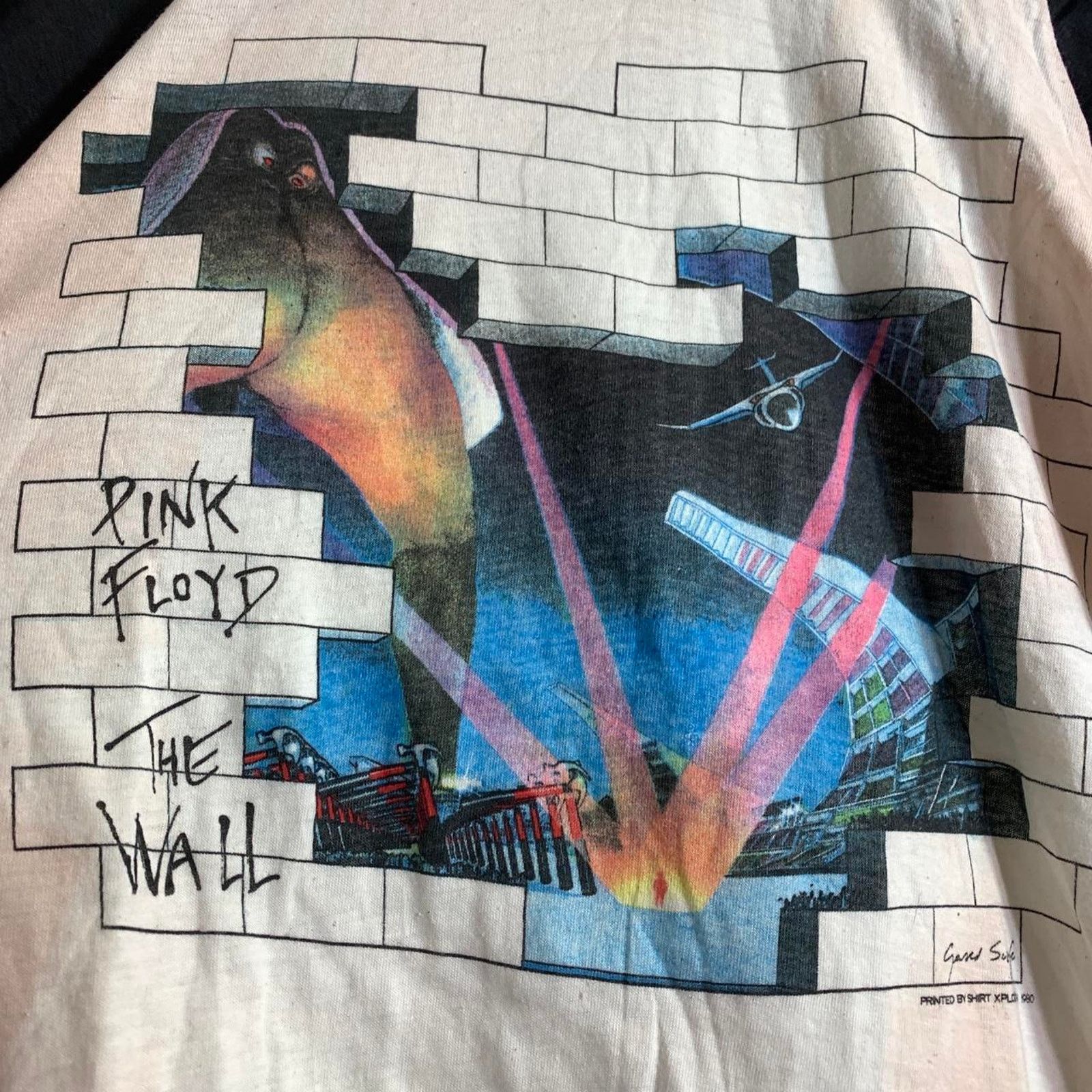 Vintage 1980 PINK FLOYD The Wall single stitch 3/4 sleeve tee shirt Size US M / EU 48-50 / 2 - 1 Thumbnail