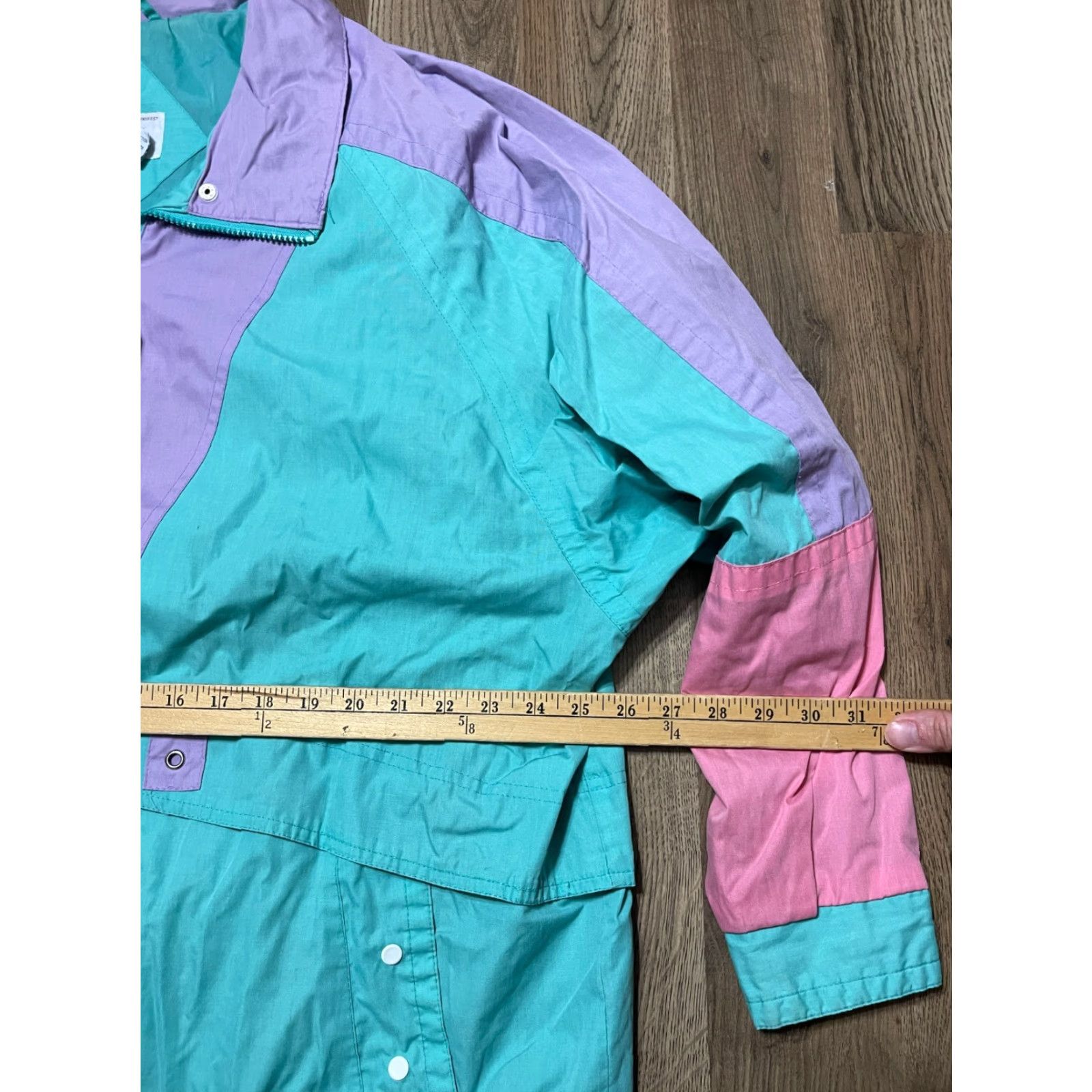 Vintage VINTAGE JL Edition Jacket Women’s Large Windbreaker Zip Up Pink Purple Mint Size L / US 10 / IT 46 - 7 Thumbnail