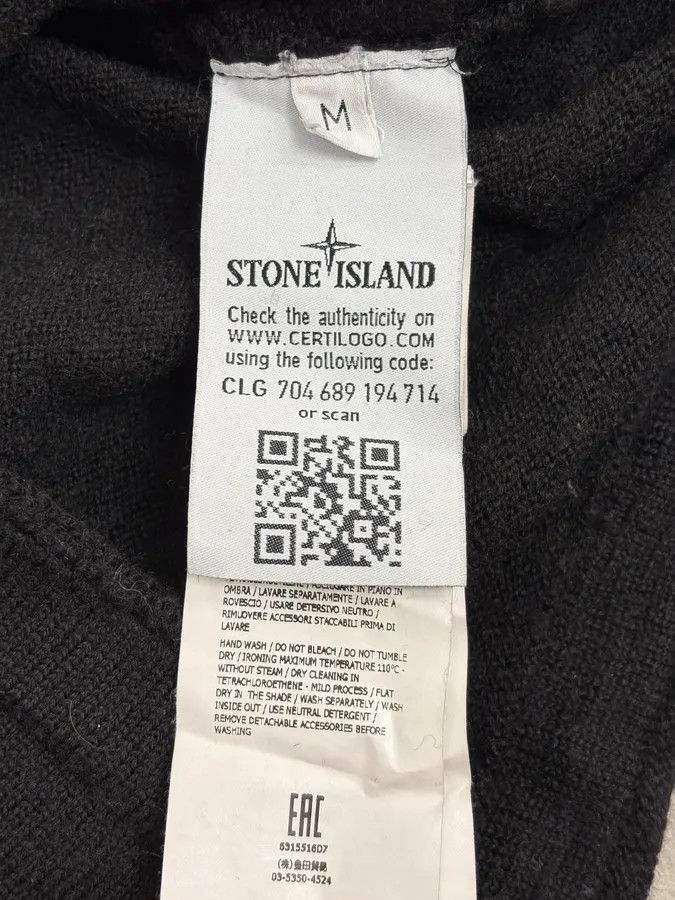 Stone Island 2000s Stone Island Classic Minimalist Black Sweater Size US S / EU 44-46 / 1 - 10 Thumbnail