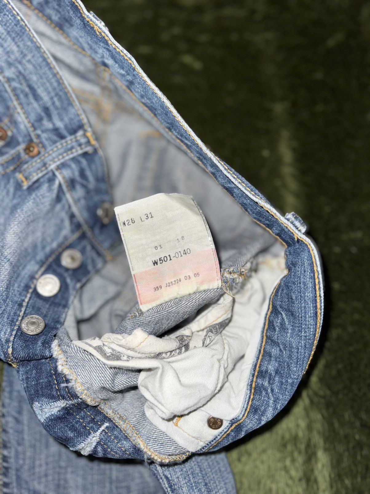 Levi's [W28/L31] Levi’s Japan 00s Original Vintage Washed Denim Size US 28 / EU 44 - 5 Thumbnail