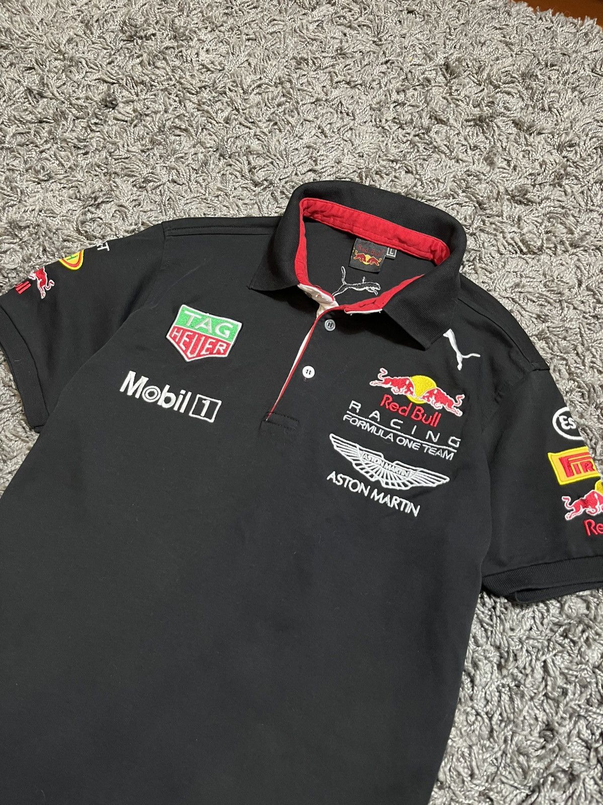 Red Bull RED BULL RACING ASTON MARTIN COTTON Y2K T-SHIRT Size US M / EU 48-50 / 2 - 2 Thumbnail