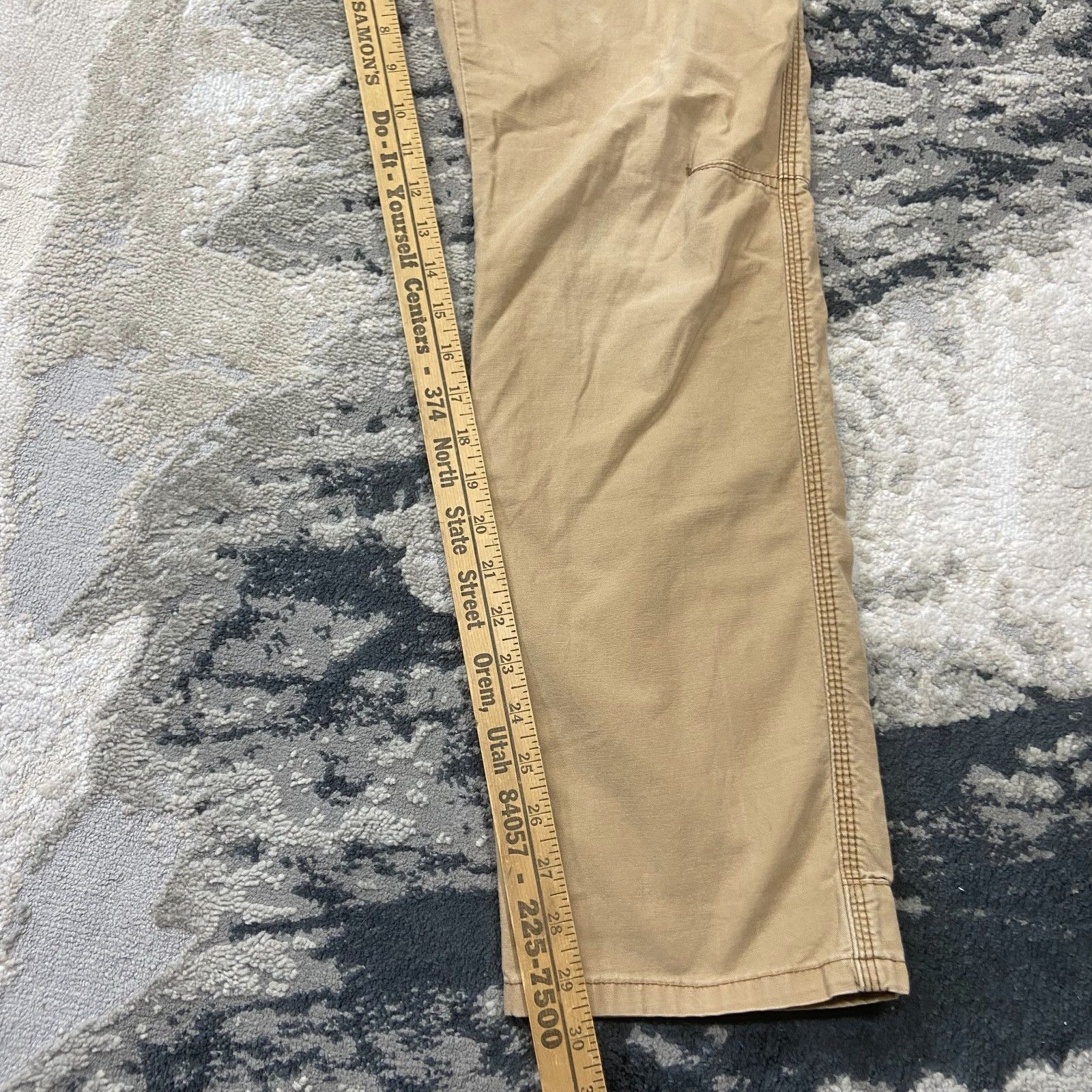 Wrangler Wrangler ATG Pants Mens 32x32 Beige Logo Cotton Straight Leg Size US 32 / EU 48 - 4 Thumbnail