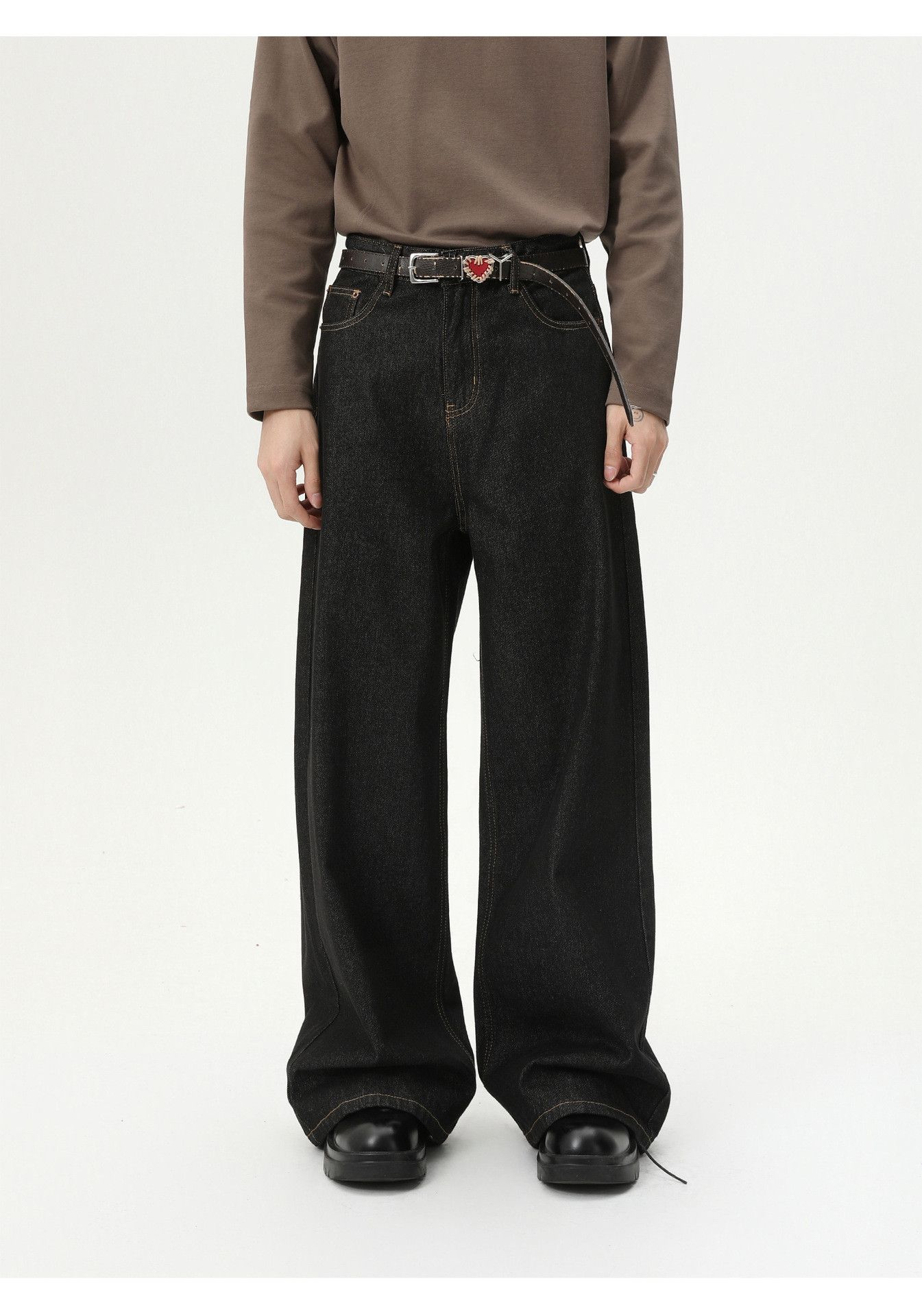 Japanese Brand Retro vibe casual straight leg wide-leg loose jeans Size US 32 / EU 48 - 1 Thumbnail