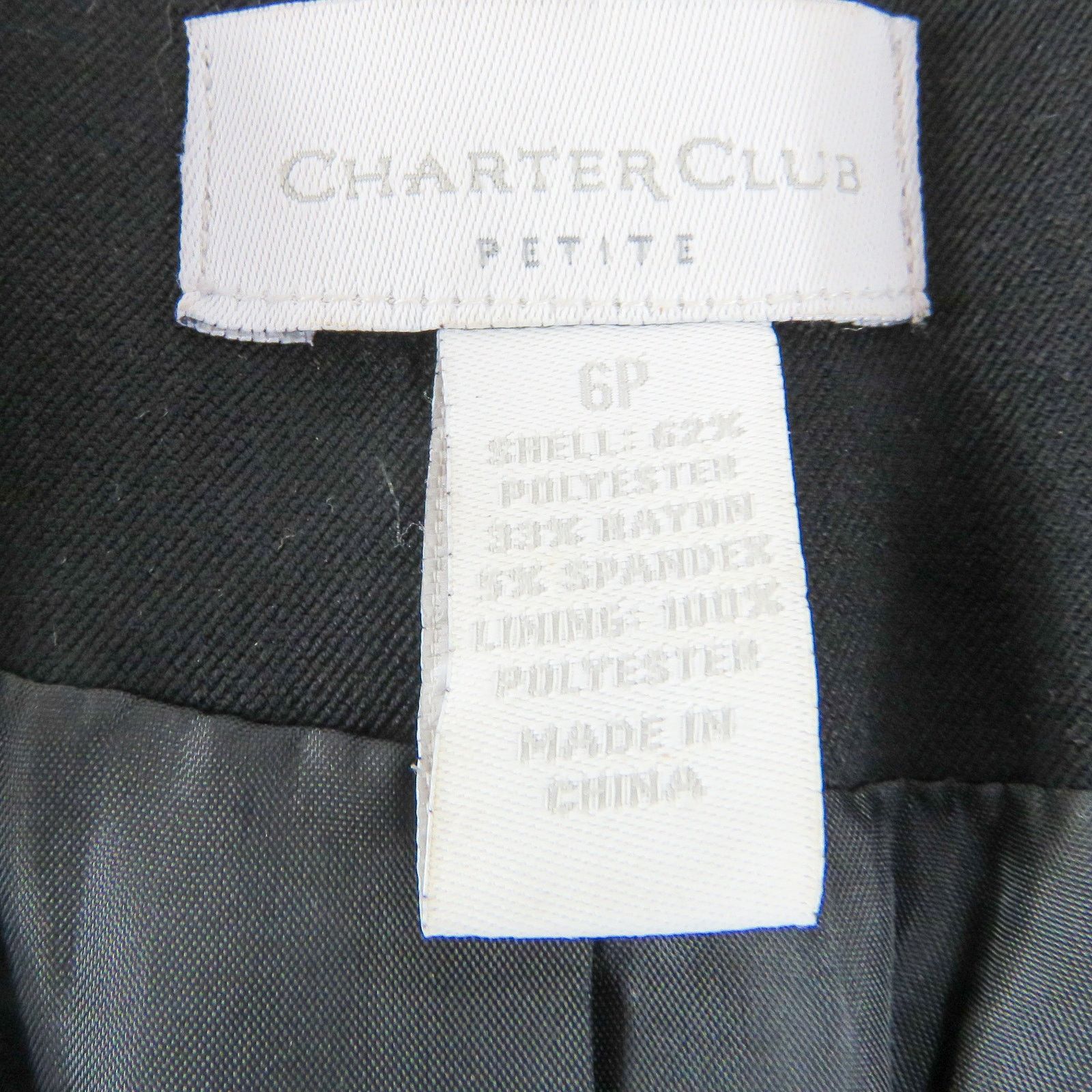 Other Charter Club Black Formal Blazer Jacket 6 Petite Classic Size S / US 4 / IT 40 - 5 Thumbnail