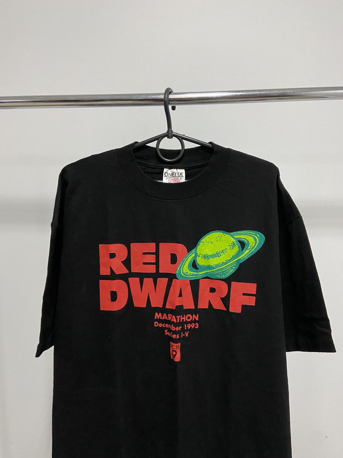 Vintage Red dwarf oneita 1993 big print logo t shirt movie USA 🇺🇸 Size US XL / EU 56 / 4 - 2 Thumbnail