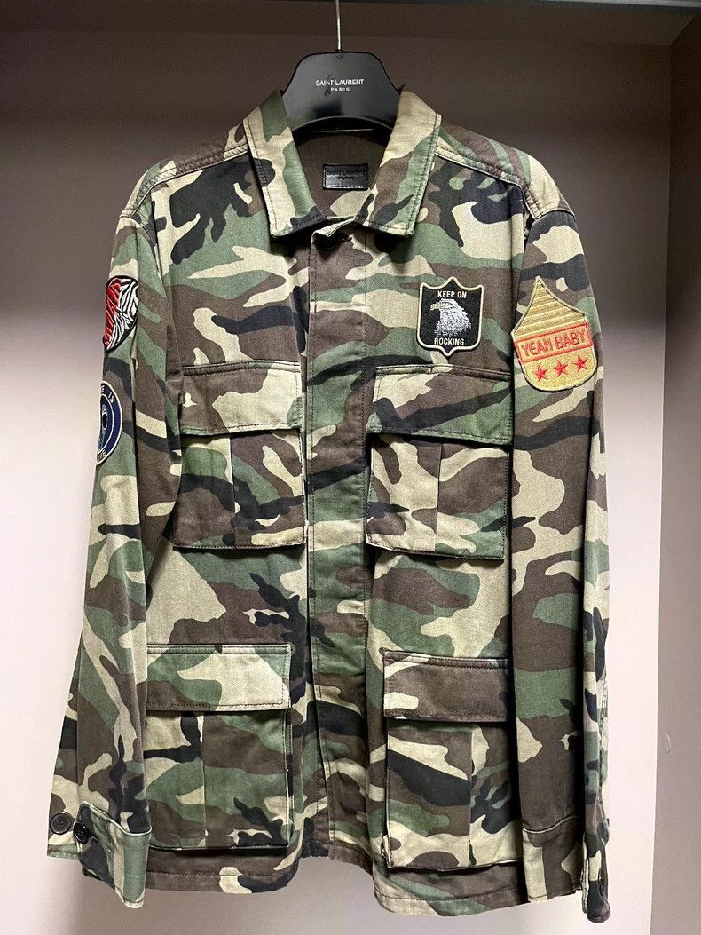 Saint Laurent Paris Saint Laurent Paris Camouflage parka coat-2506 Size US S / EU 44-46 / 1 - 1 Thumbnail