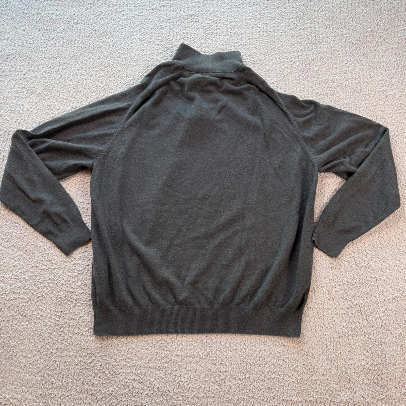 Other Hendrick Automotive Group Men XL Sweater Gray Cotton Silk Size US XL / EU 56 / 4 - 3 Thumbnail