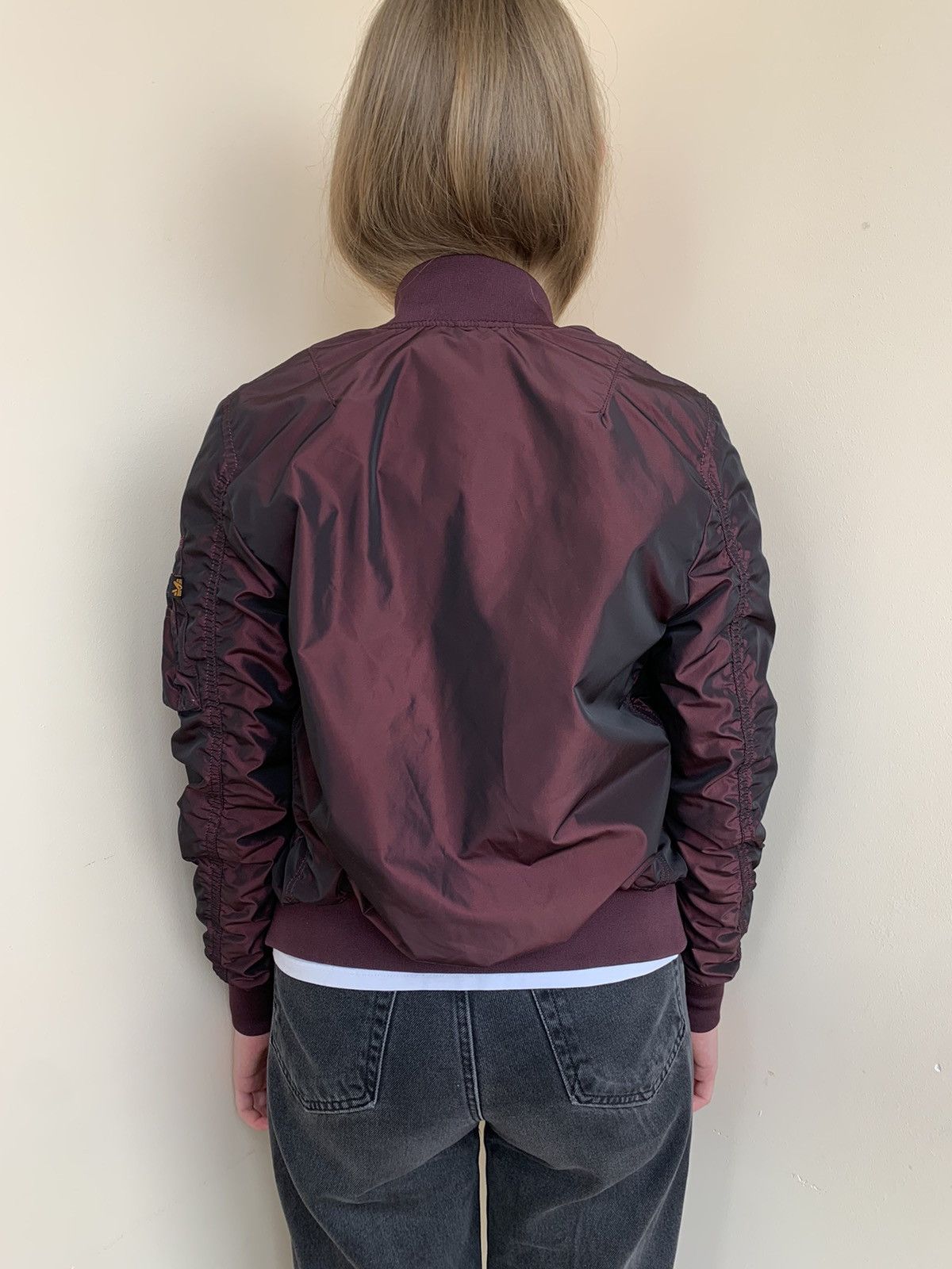 Alpha Industries Alpha Industries MA-1 Slim Fit VF PM Iridium Bomber Jacket Size XS / US 0-2 / IT 36-38 - 4 Thumbnail