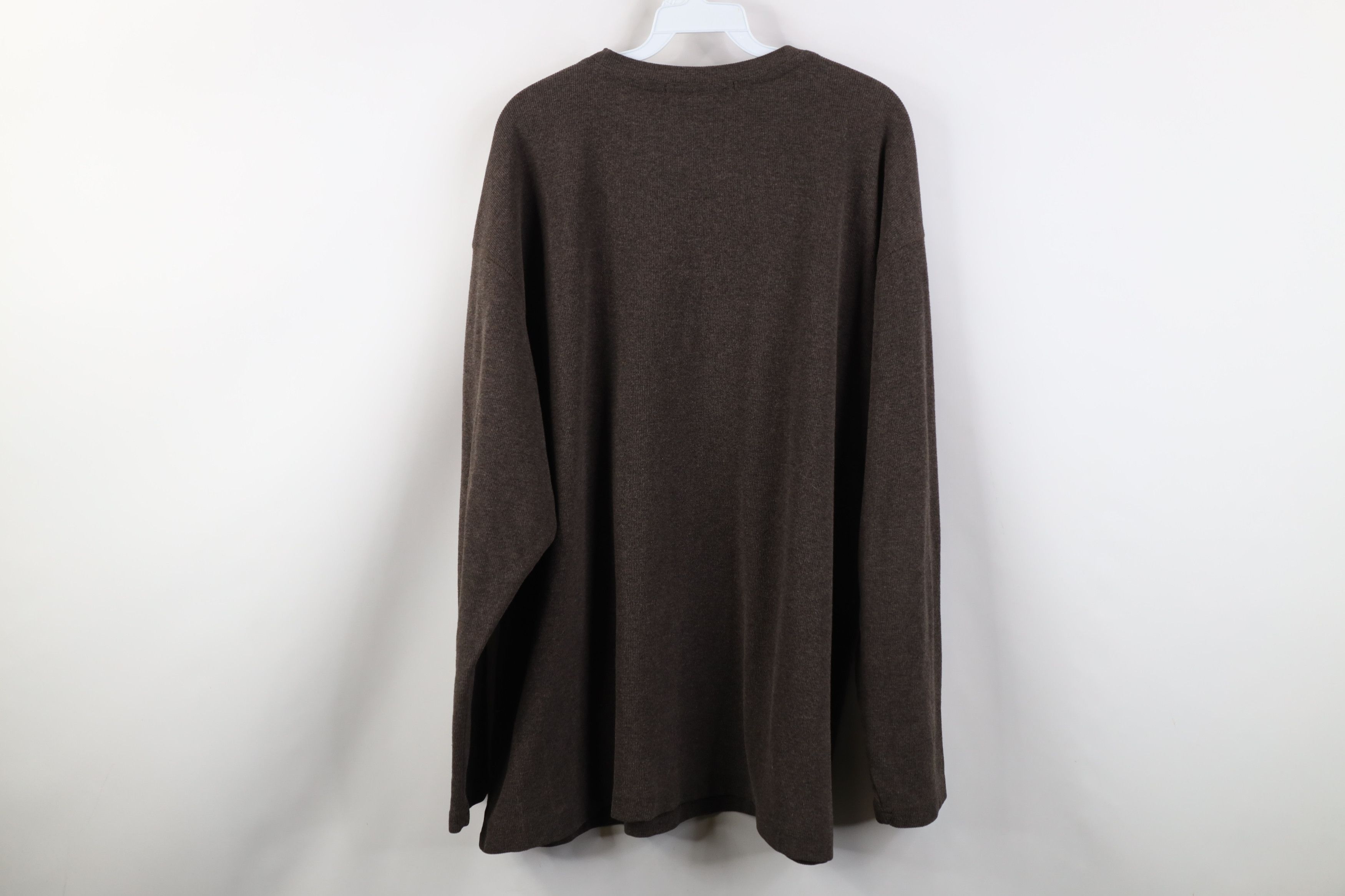 Vintage Vintage 90s Streetwear Waffle Knit Long Sleeve T-Shirt Size US XL / EU 56 / 4 - 8 Thumbnail