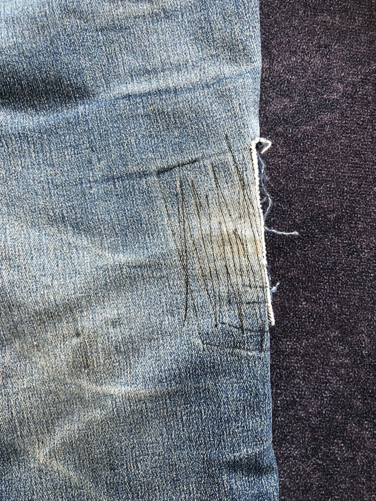 If Six Was Nine Vintage Japanese 80s Big John Bush Flared Jeans Size US 33 - 19 Thumbnail