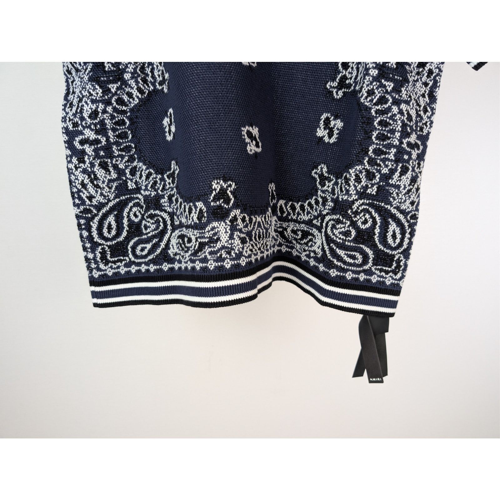 Amiri o1rshd1 Bandana Polo Shirt in Blue Size US S / EU 44-46 / 1 - 4 Thumbnail