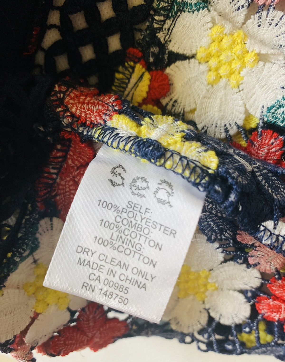 Sea New York Sea NY Flower Bloom Lace/Embroider Sleeveless 3D blouse 6 LN Size M / US 6-8 / IT 42-44 - 11 Thumbnail