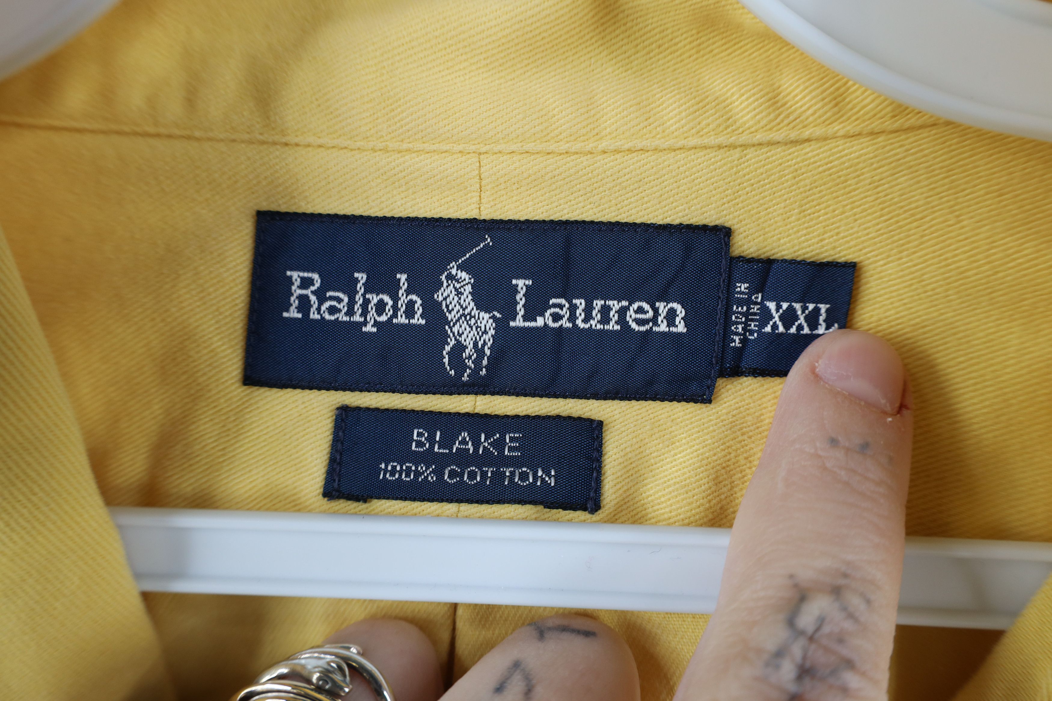 Polo Ralph Lauren Vintage 90s Ralph Lauren Cotton Collared Button Down Shirt Size US XXL / EU 58 / 5 - 8 Thumbnail