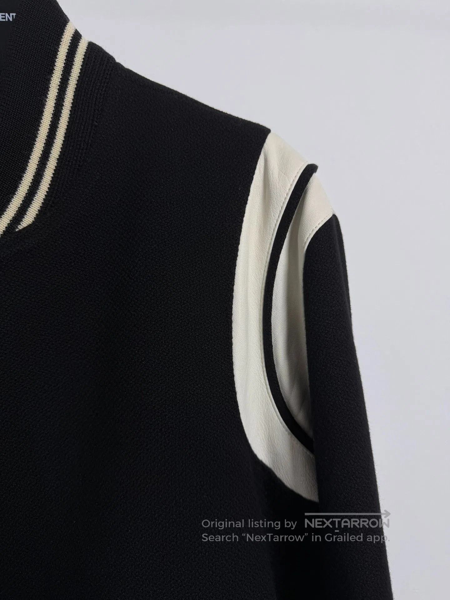 Saint Laurent Paris Saint Laurent Black White Varsity Jacket. Size US M / EU 48-50 / 2 - 3 Thumbnail