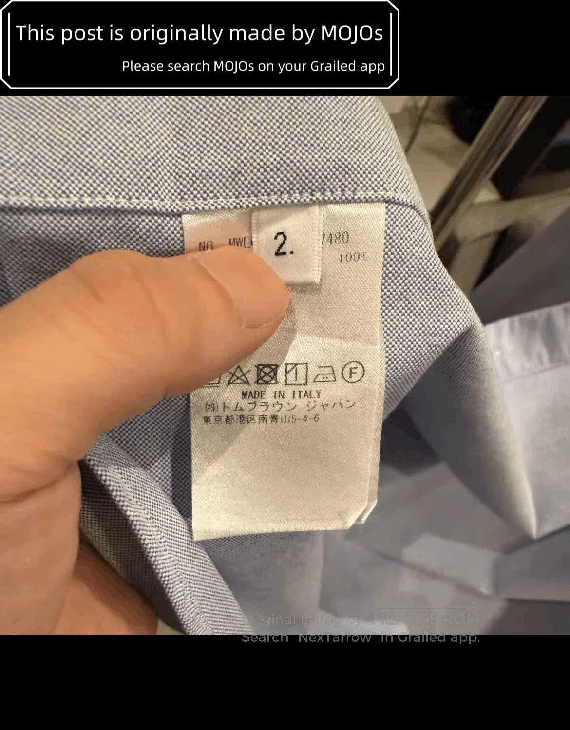 Thom Browne Sz 2 Thom Browne Front Triple Stripe Blue Oxford Shirt. Size US M / EU 48-50 / 2 - 5 Thumbnail