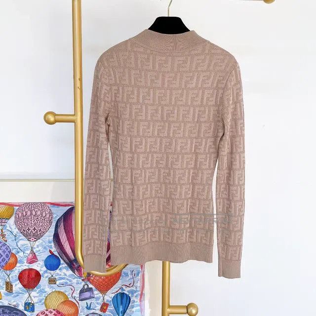 Fendi Fendi Monogrammed Printed Knit Top Size XS / US 0-2 / IT 36-38 - 2 Thumbnail