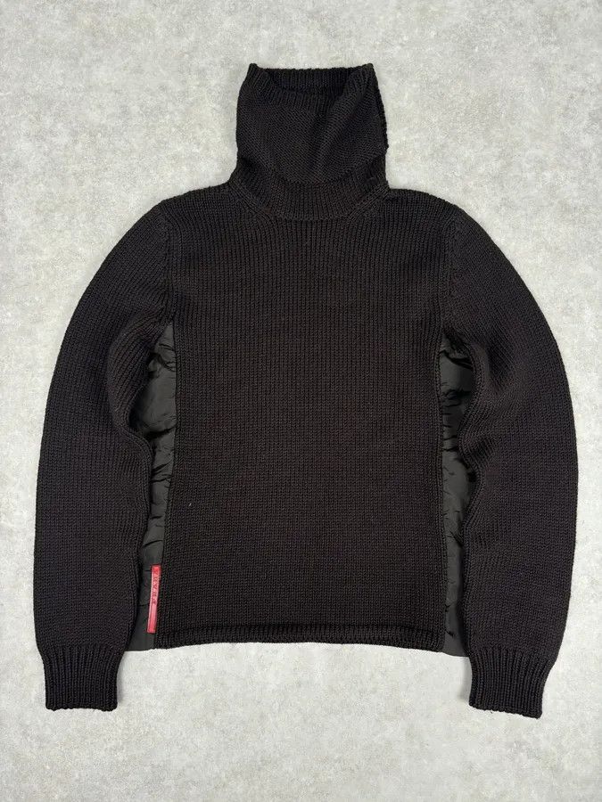 Prada 2000s Prada Brown Wool Turtleneck Sweater Size XS / US 0-2 / IT 36-38 - 1 Thumbnail