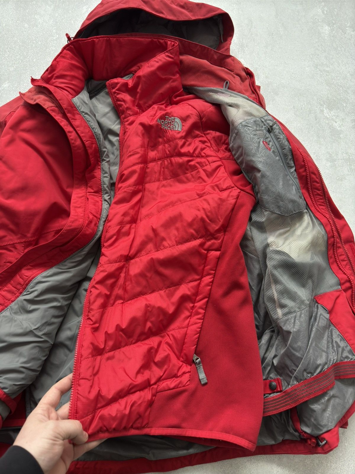 The North Face × Vintage Vintage The North Face HyVent Ski Lining Down Jacket 3 in 1 Size US XL / EU 56 / 4 - 11 Thumbnail