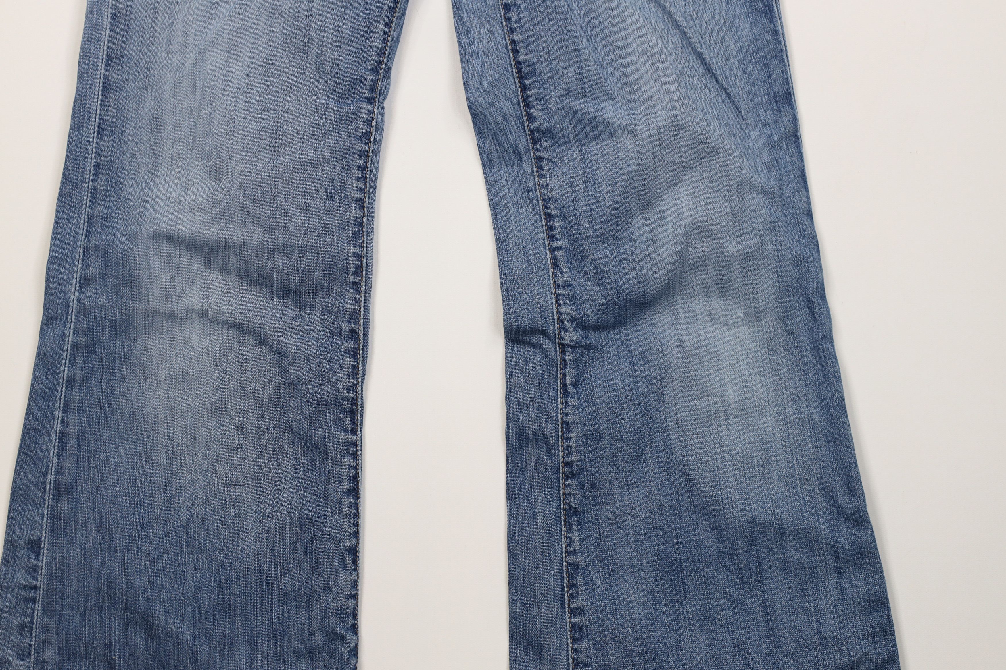 Gap Vintage Y2K Gap Babydoll Flared Wide Leg Denim Jeans Blue Size 27" / US 4 / IT 40 - 4 Thumbnail