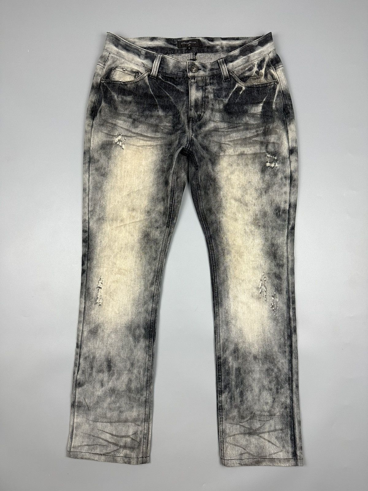 In The Attic × Seditionaries 🔥Rare🔥In The Attic Homme Distressed Smoke Denim Size US 33 - 1 Thumbnail