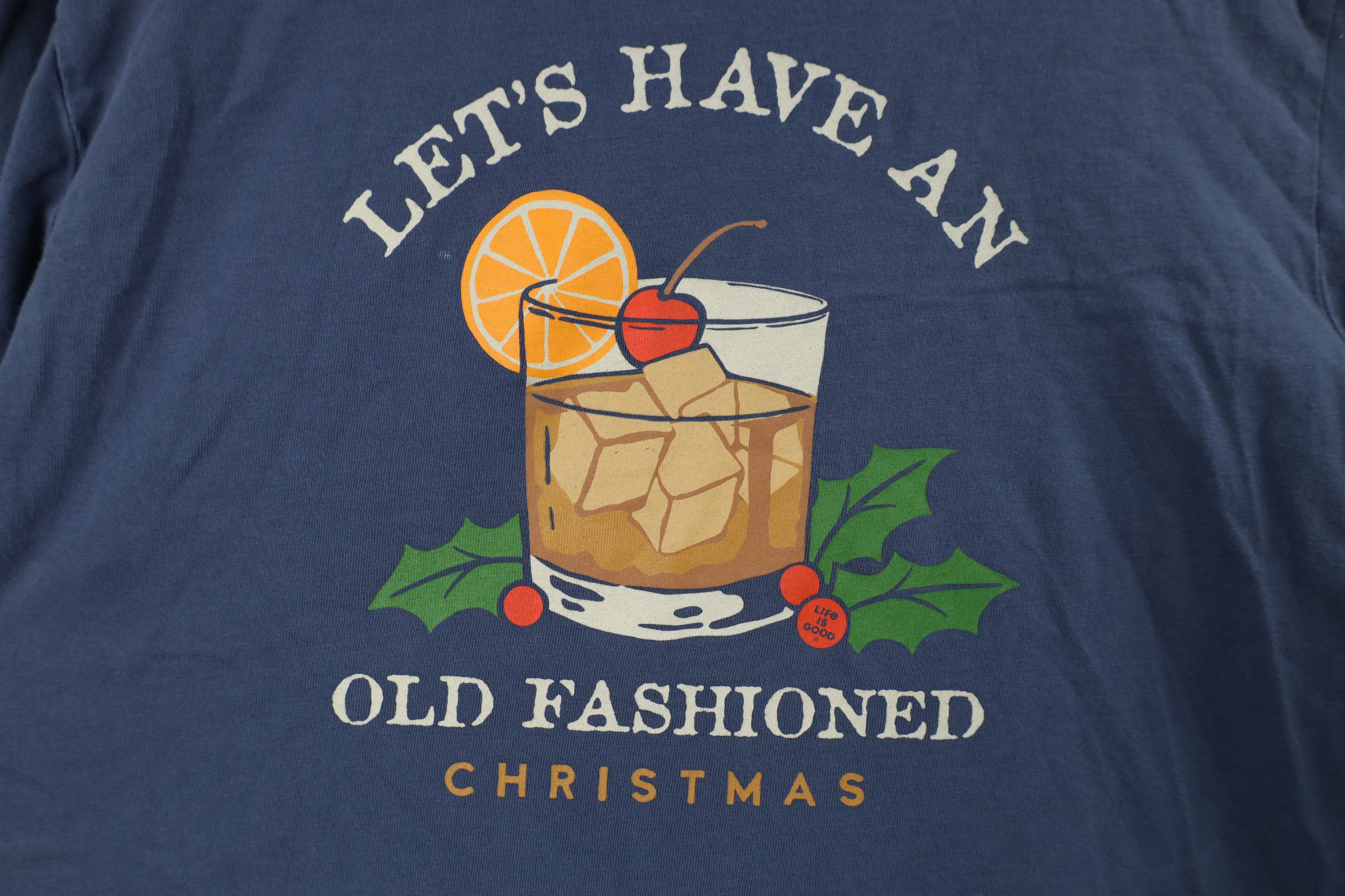 Life is Good × Vintage Life Is Good Christmas Old Fashioned Long Sleeve T-Shirt Size US M / EU 48-50 / 2 - 4 Thumbnail