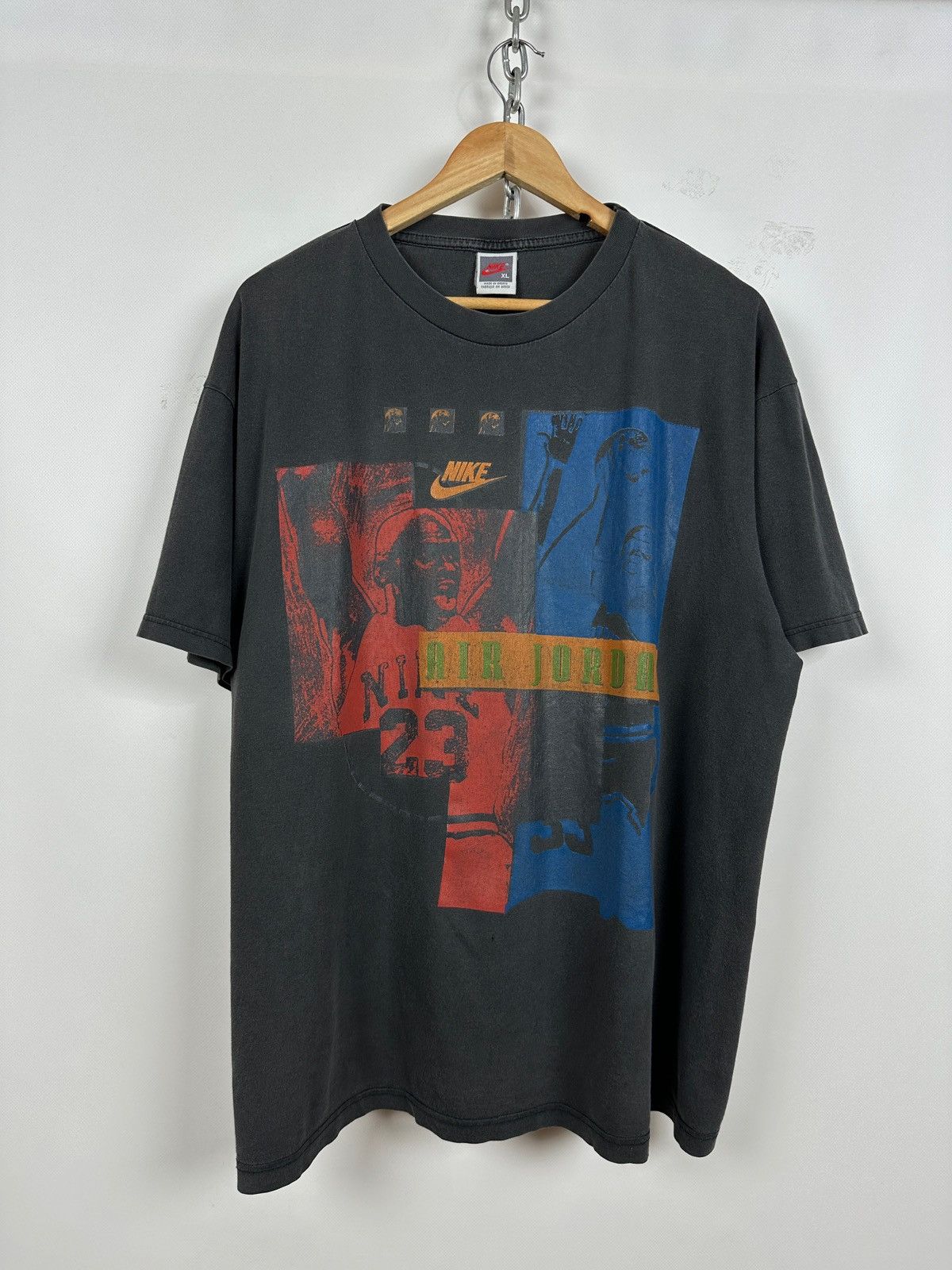 80s Vintage Nike Air Jordan Single Stitch Big Logo T-Shirt