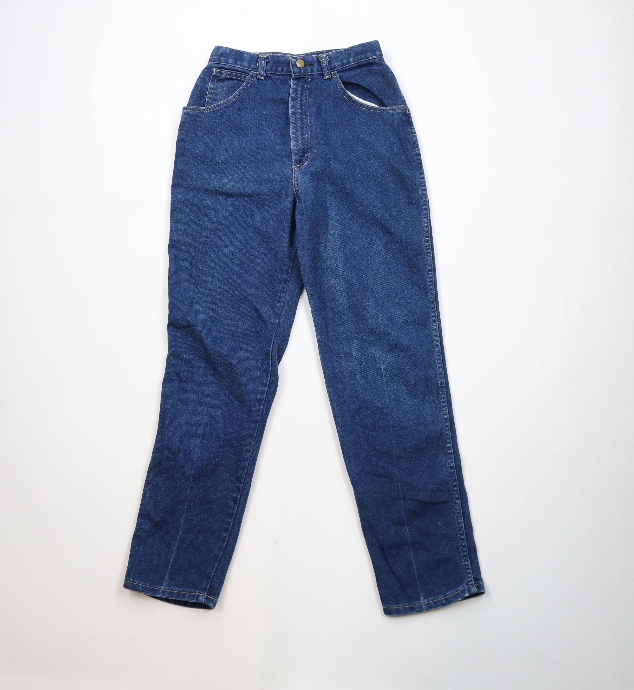 Vintage Vintage 70s Streetwear Tapered Leg Denim Jeans Blue USA Size 32" / US 10 / IT 46 - 1 Thumbnail
