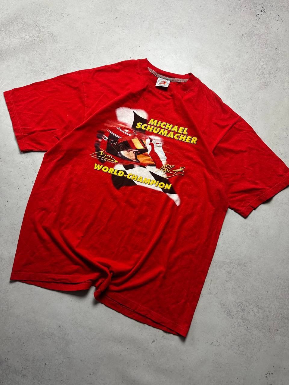 Vintage Vintage Michael Schumacher Promo Boxy T-shirt XL Size US XL / EU 56 / 4 - 3 Thumbnail