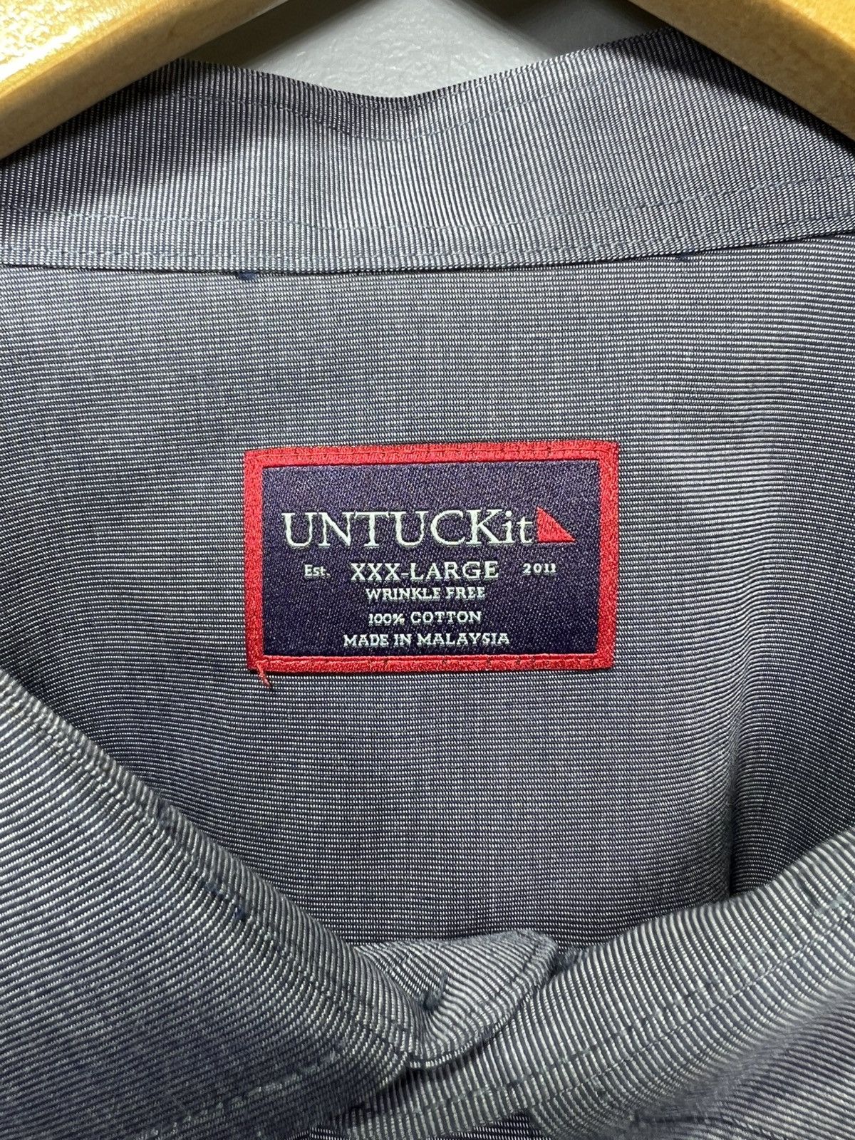 UNTUCKit UNTUCKit Long Sleeve Shirt Mens 3XL Blue Regular Fit Orville Size US XXL / EU 58 / 5 - 3 Thumbnail