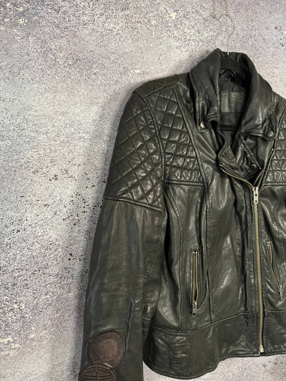 Allsaints × Vintage ALLSAINTS LEATHER BIKER JACKET WOMEN'S UK14 LAMB PAPIN Size L / US 10 / IT 46 - 6 Thumbnail