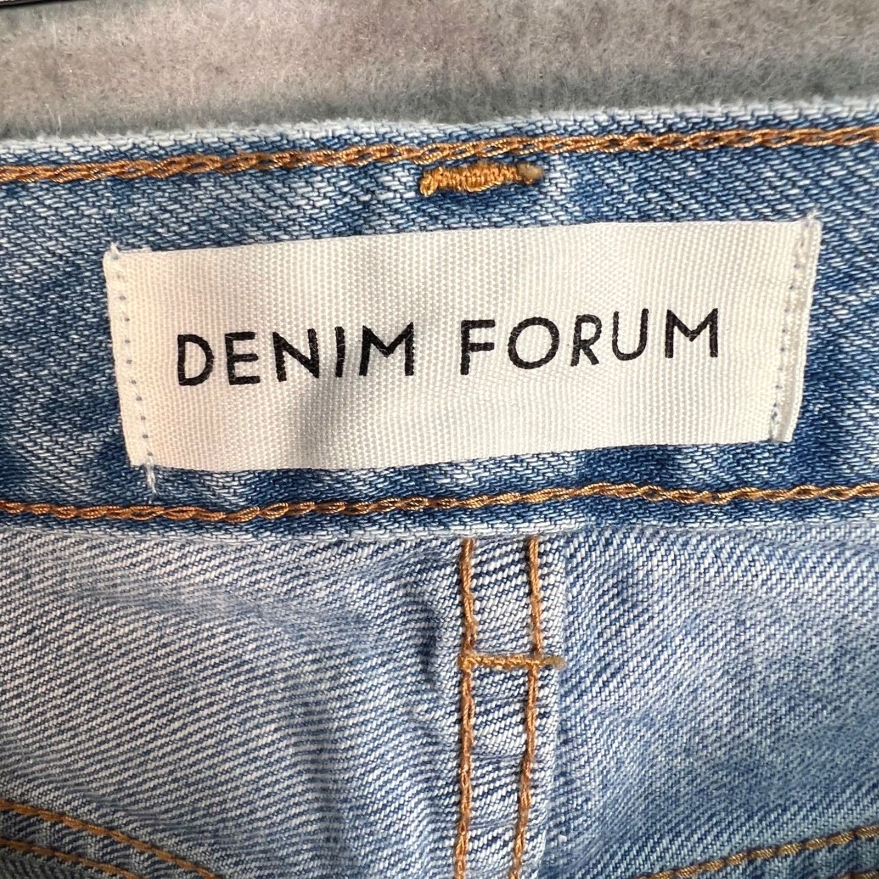 Denime Denim Forum 90s Vintage High Rise Straight Jeans Womens Size 27 Blue Cotton Classic Retro Size 27" / US 4 / IT 40 - 3 Thumbnail