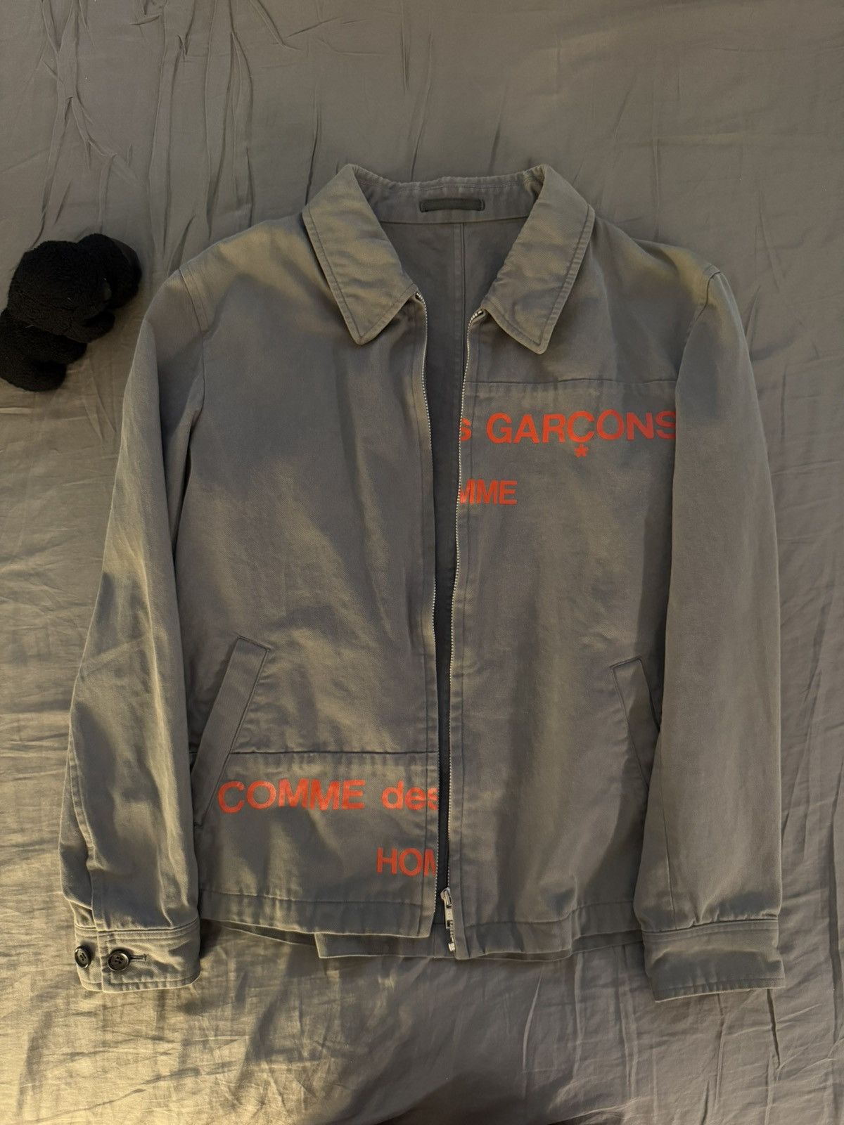 Cdg Split Logo Jacket | Grailed