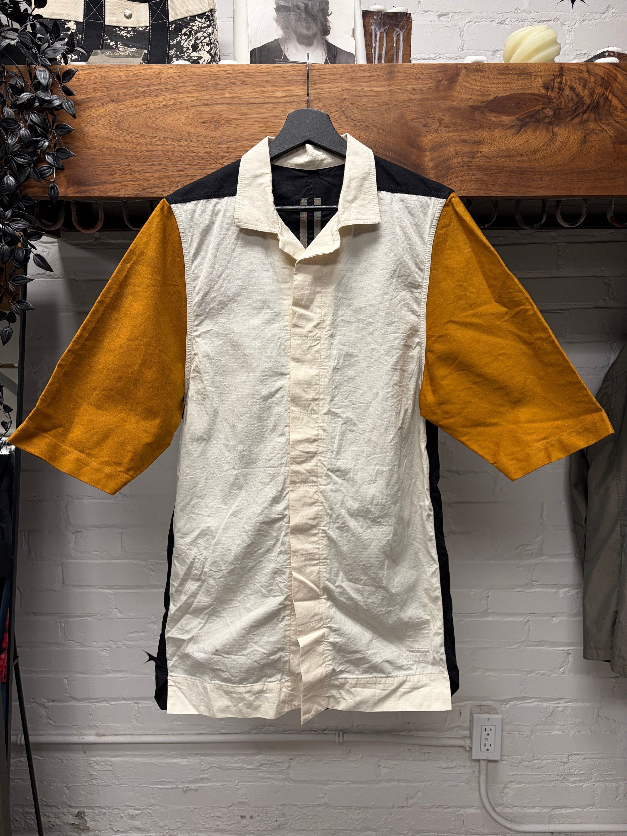 Rick Owens Rick Owens DRKSHDW ‘Magnum Tommy’ Short Sleeve Button Up Shirt Size US XS / EU 42 / 0 - 1 Thumbnail