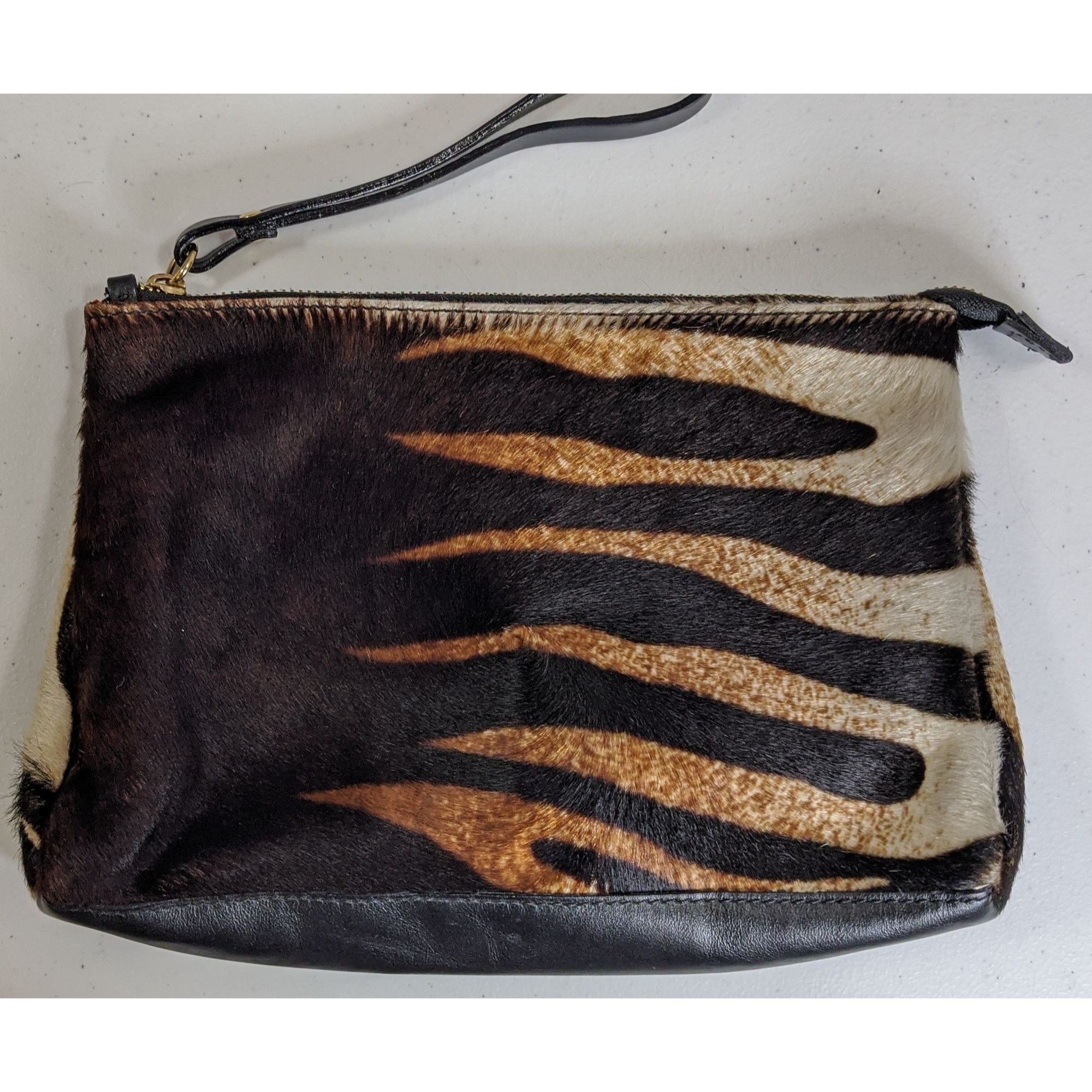 Other Vintage Cavalcanti Genuine Leather/Fur Zebra Print Wristlet Size ONE SIZE - 6 Thumbnail